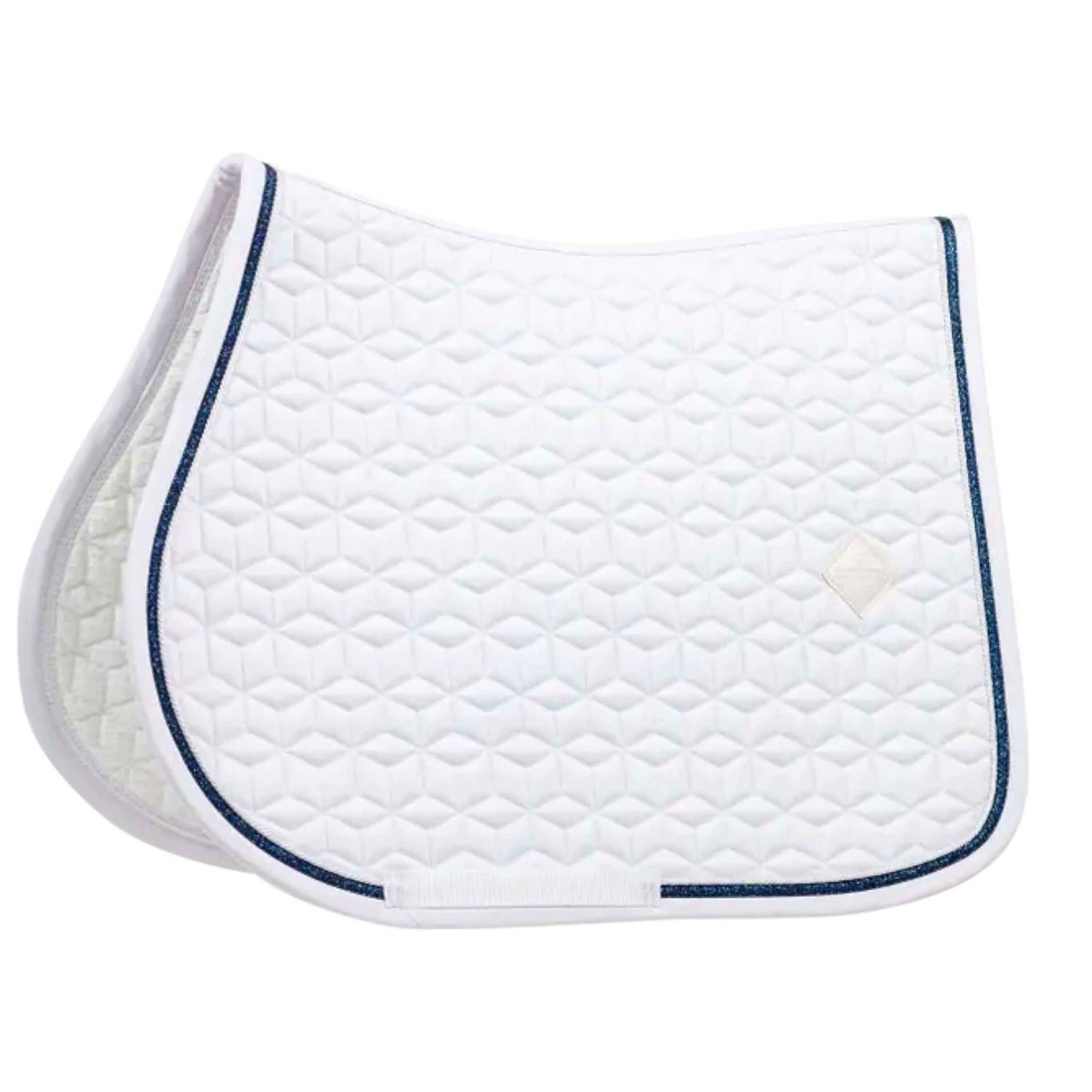 Kentucky Horsewear Sottosella Glitter Rope Saltando Bianco/blu marino - Image 2