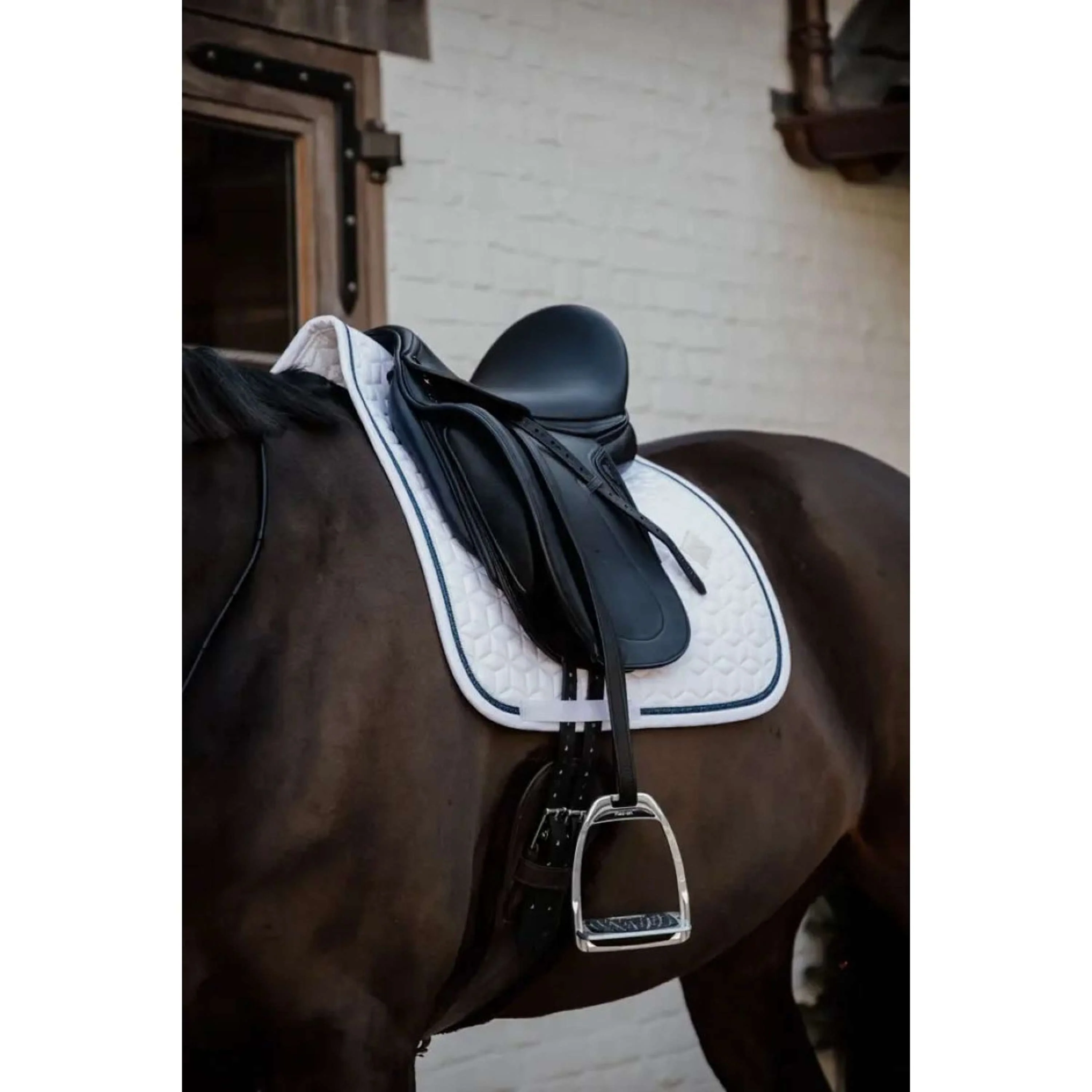 Kentucky Horsewear Sottosella Glitter Rope Bianco/Nero - Image 5