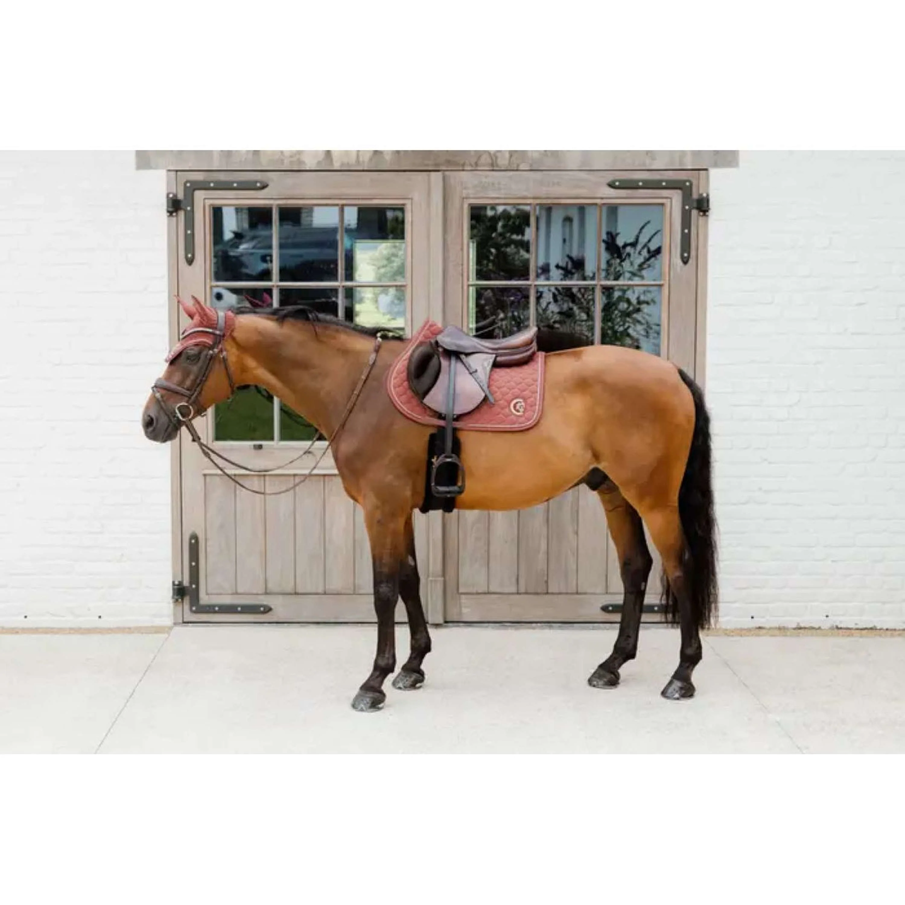 Kentucky Horsewear Sottosella Onion Quilt 3D Logo Saltando Fucsia - Image 5