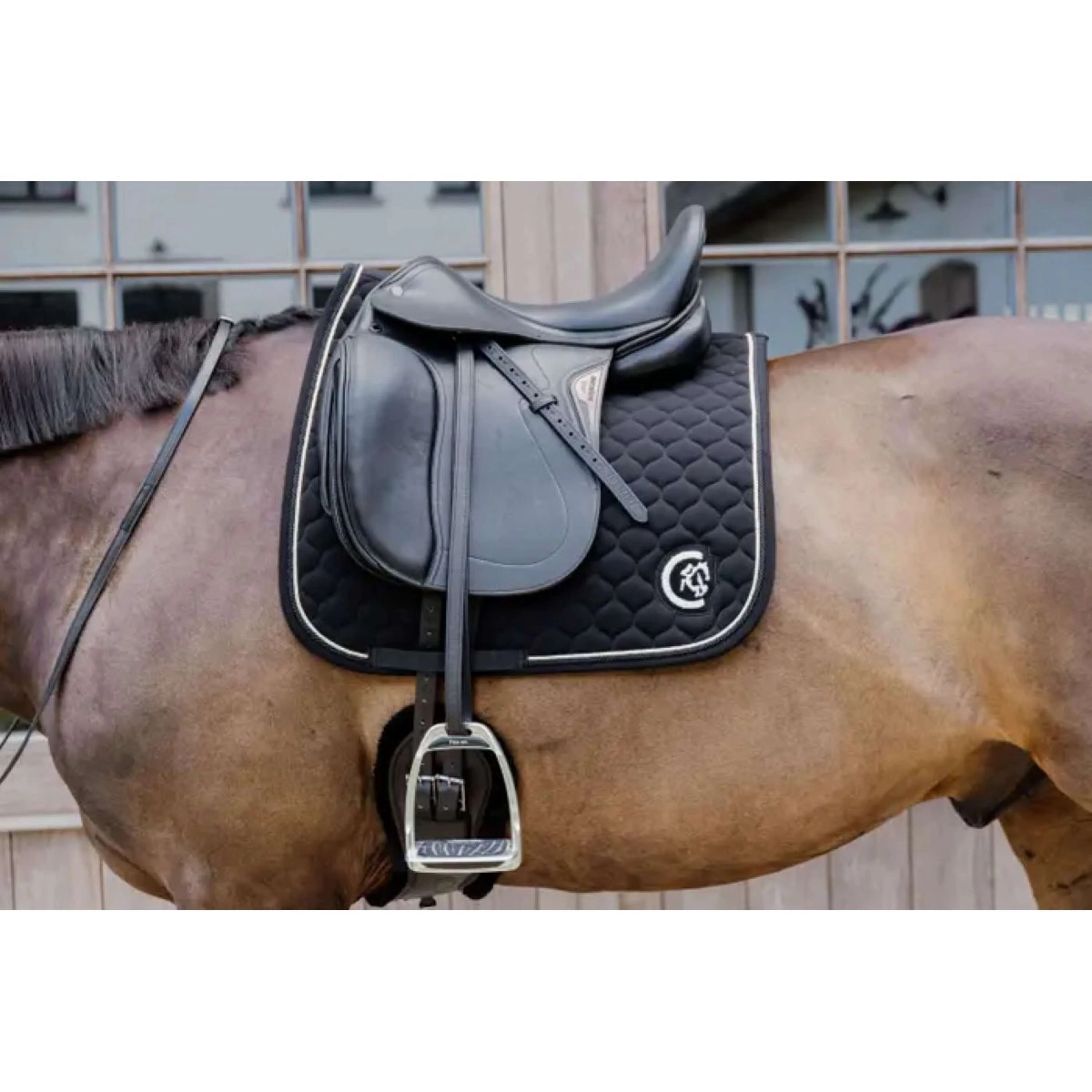 Kentucky Horsewear Sottosella Onion Quilt 3D Logo Nero - Image 2