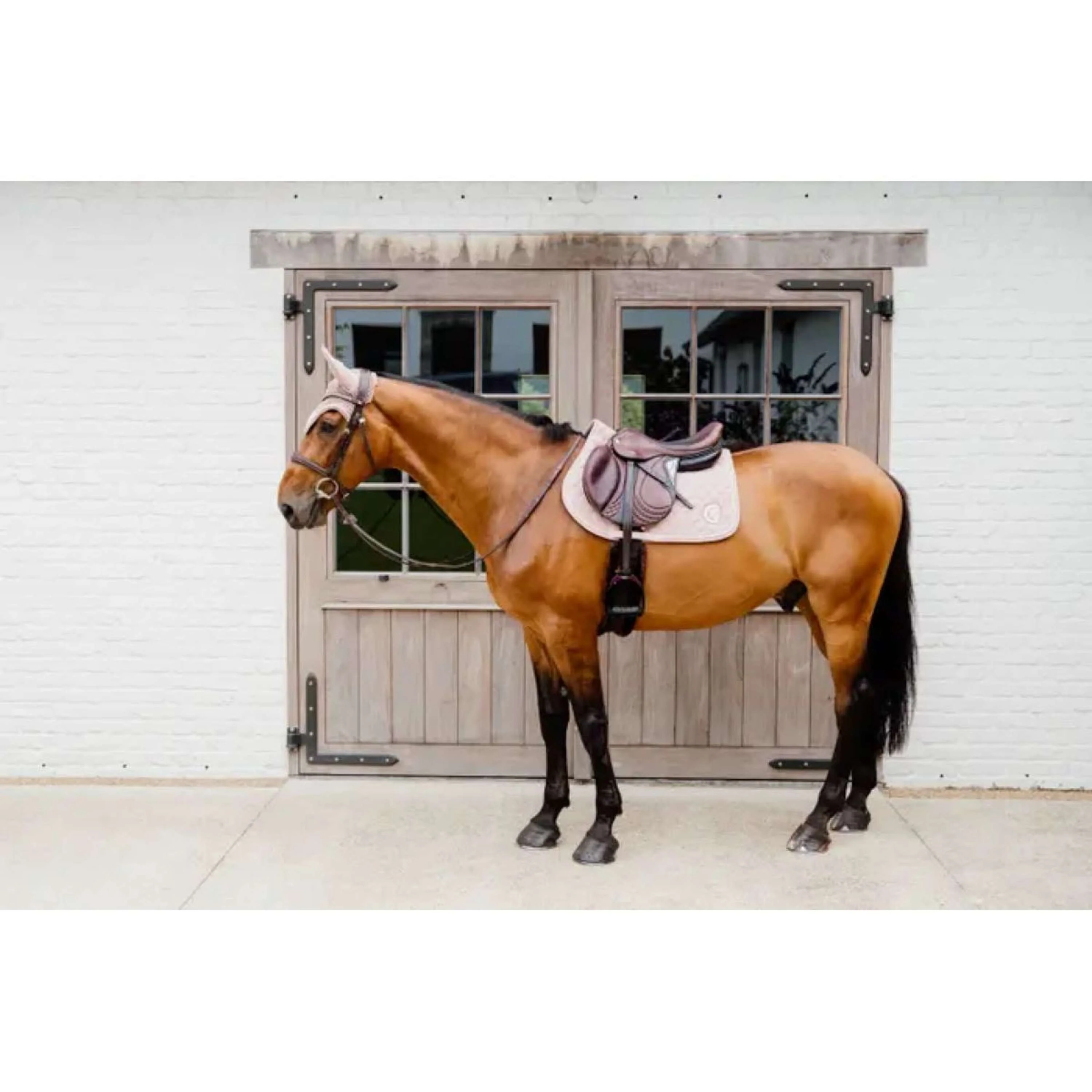 Kentucky Horsewear Sottosella Onion Quilt 3D Logo Saltando Rosa antico - Image 3
