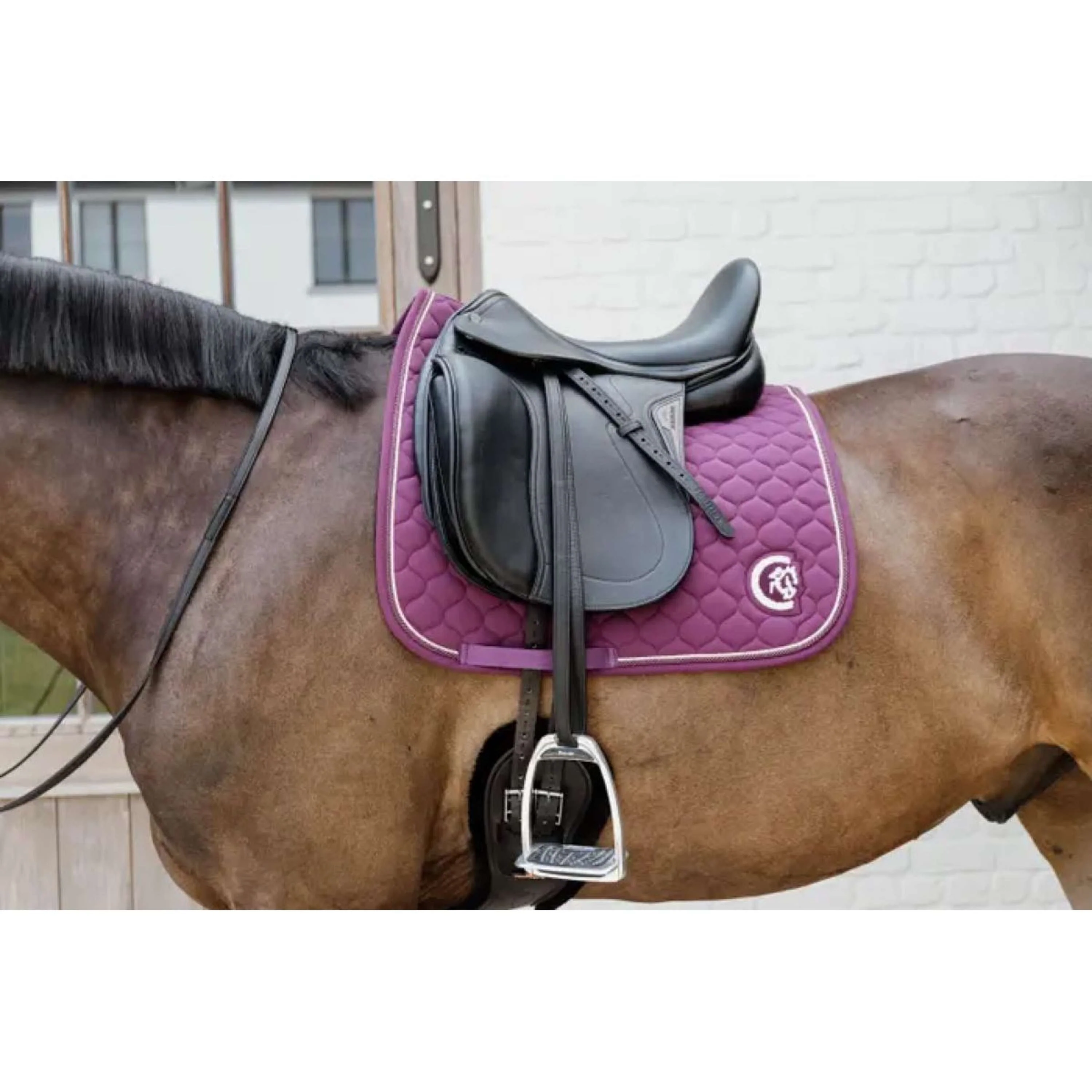 Kentucky Horsewear Sottosella Onion Quilt 3D Logo Viola - Image 2