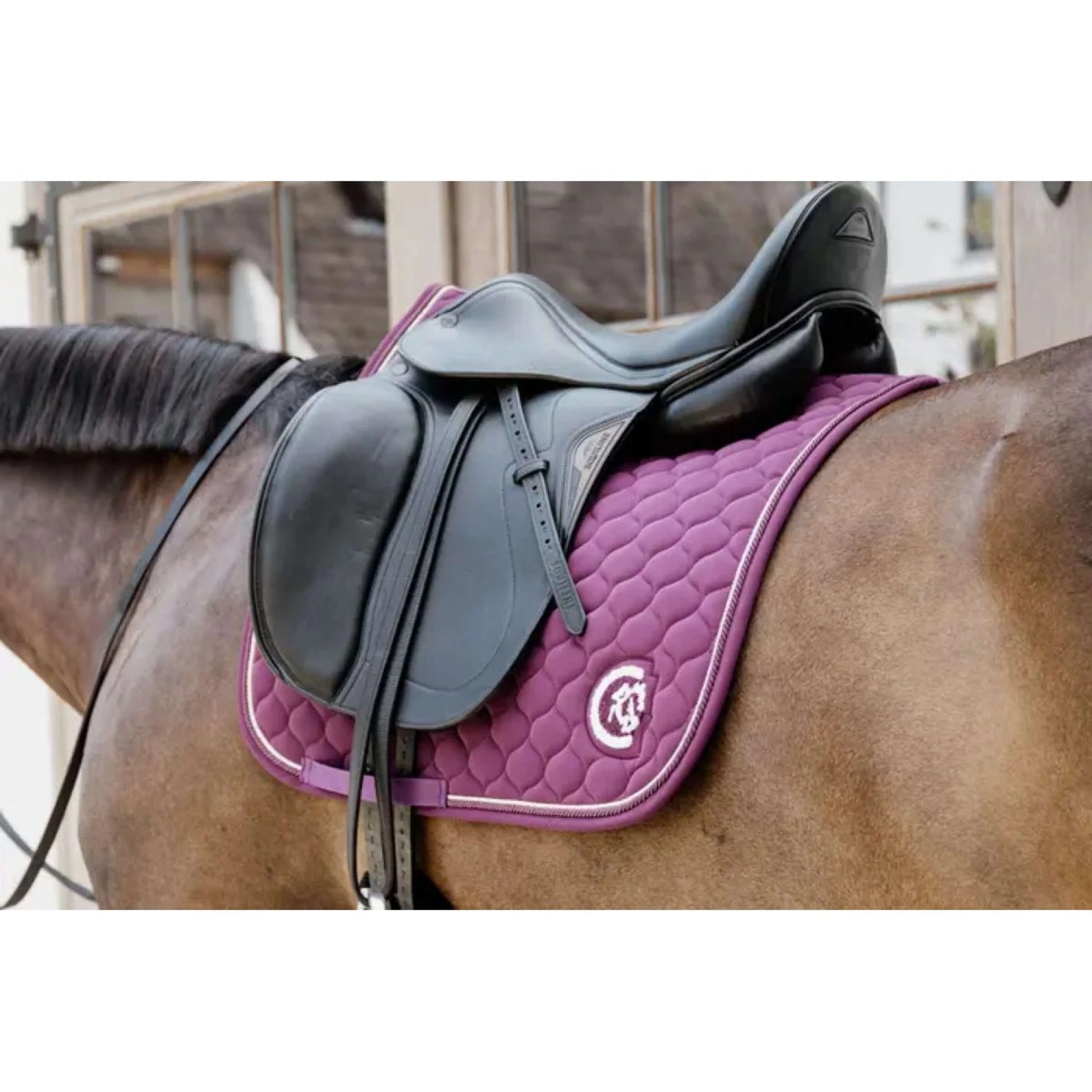 Kentucky Horsewear Sottosella Onion Quilt 3D Logo Viola - Image 4