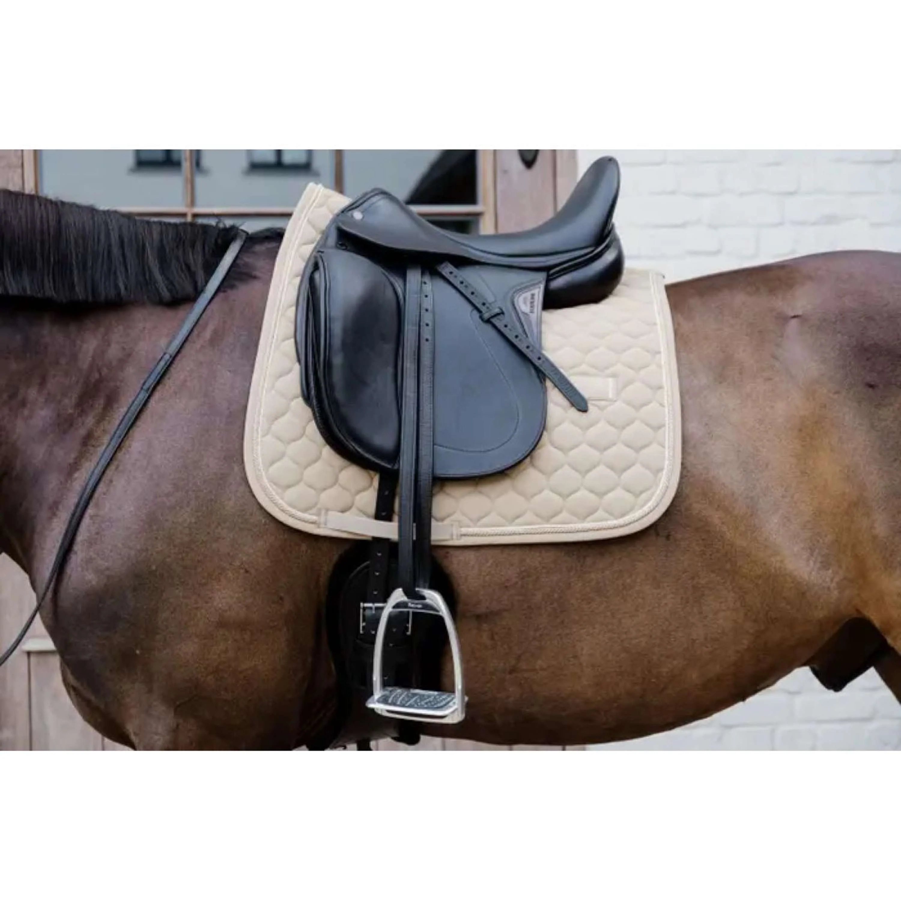 Kentucky Horsewear Sottosella Onion Quilt Beige - Image 2