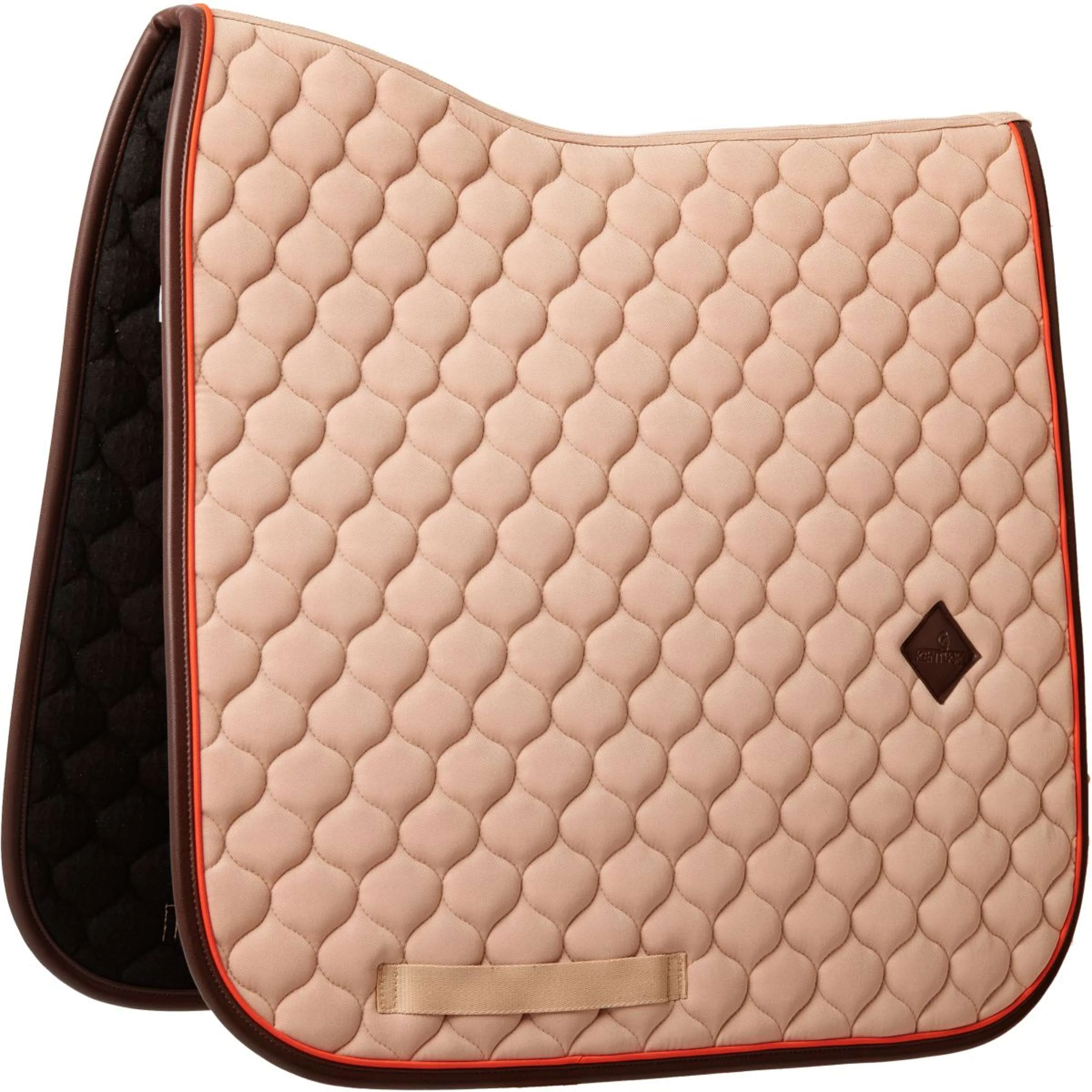 Kentucky Horsewear Sottosella Onion Quilt Leather Neon Dressage Beige