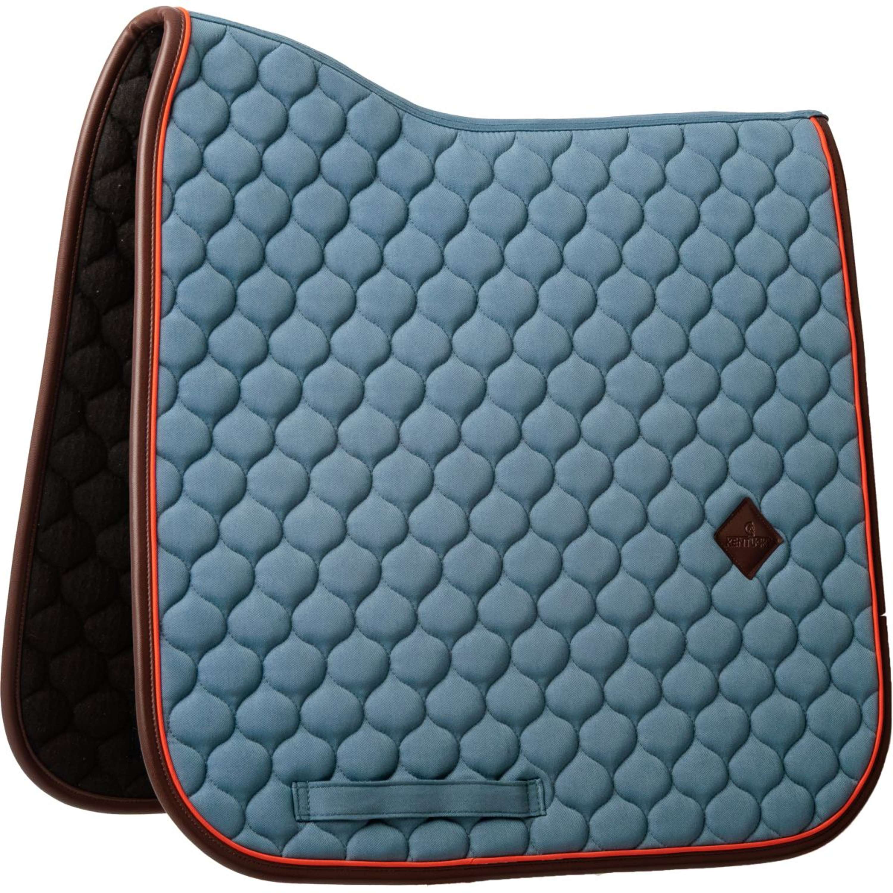 Kentucky Horsewear Sottosella Onion Quilt Leather Neon Dressage Blu