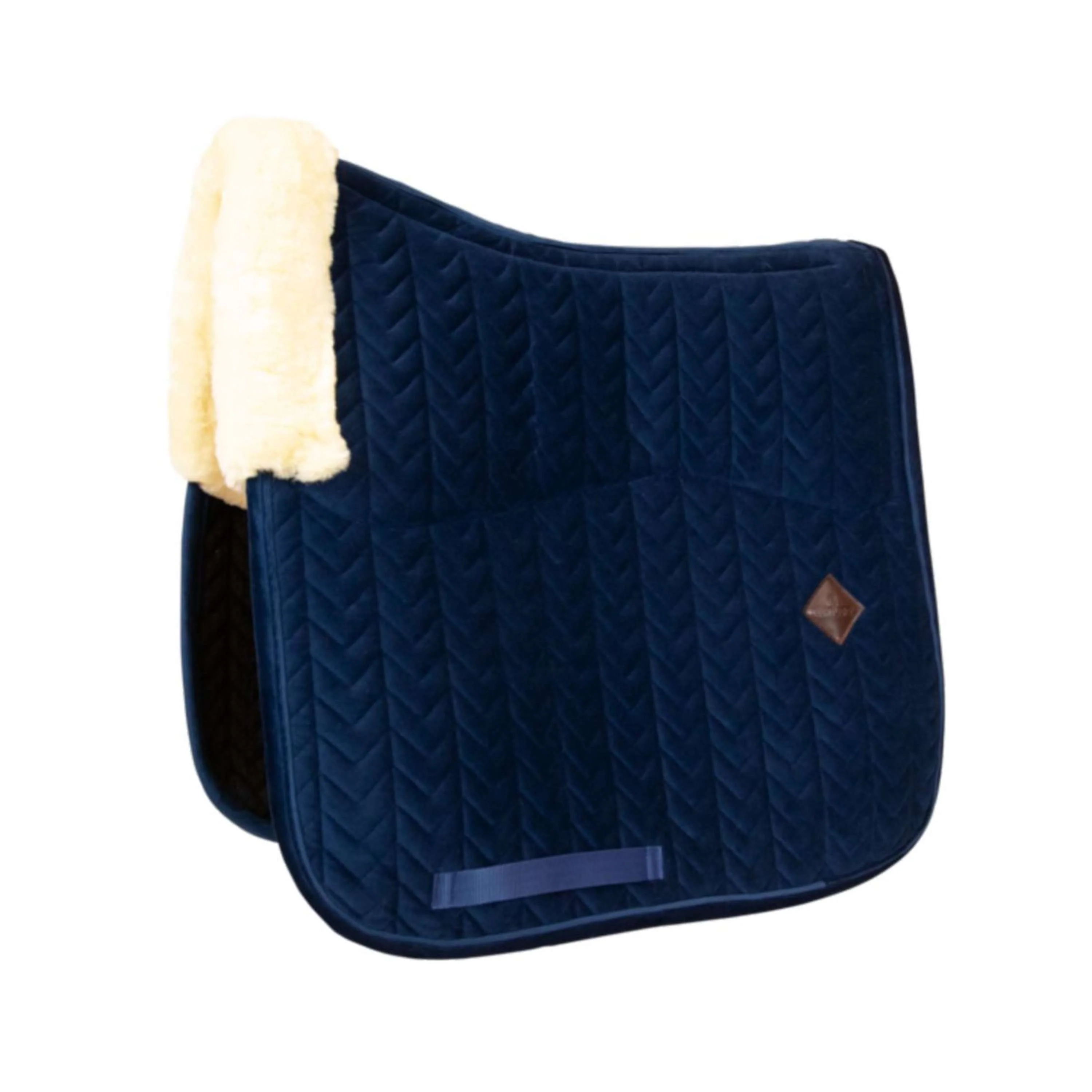 Kentucky Horsewear Sottosella Skin Friendly Velvet Dressage Navy - Image 3