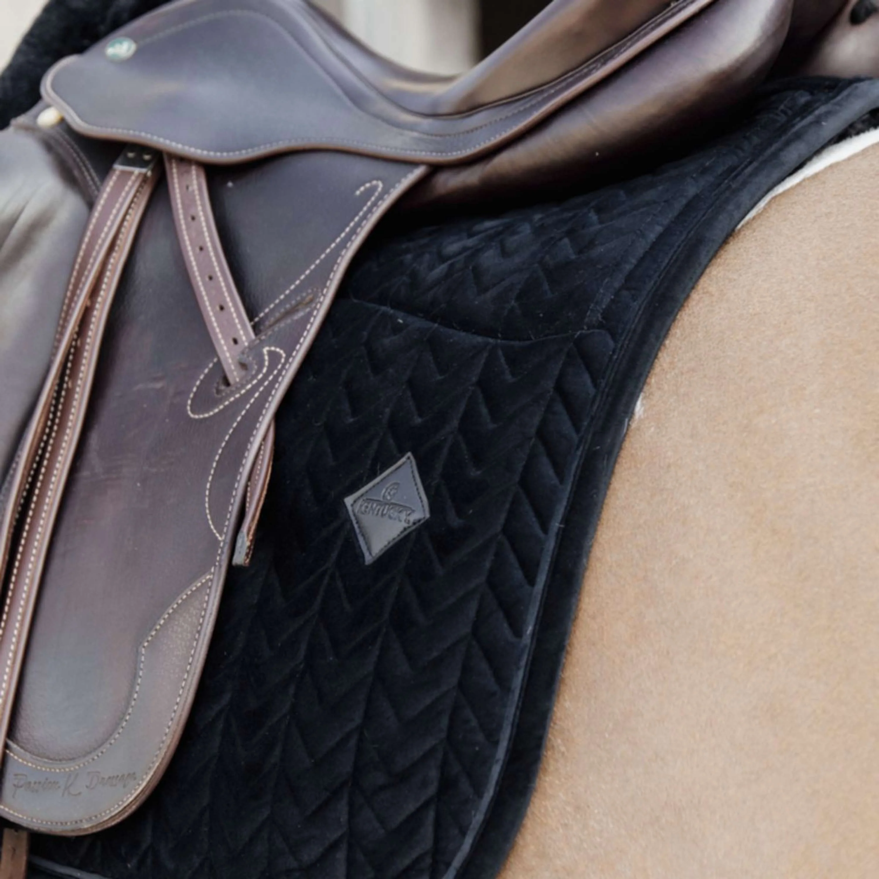 Kentucky Horsewear Sottosella Skin Friendly Velvet Nero - Image 2