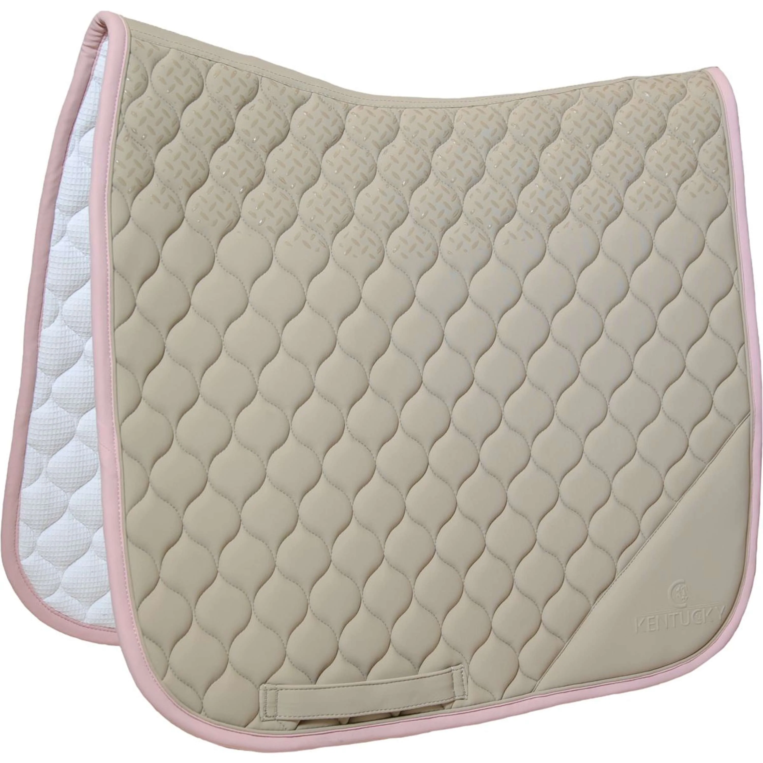 Kentucky Horsewear Sottosella Softshell Onion Quilt Dressage Beige/Rosa antico
