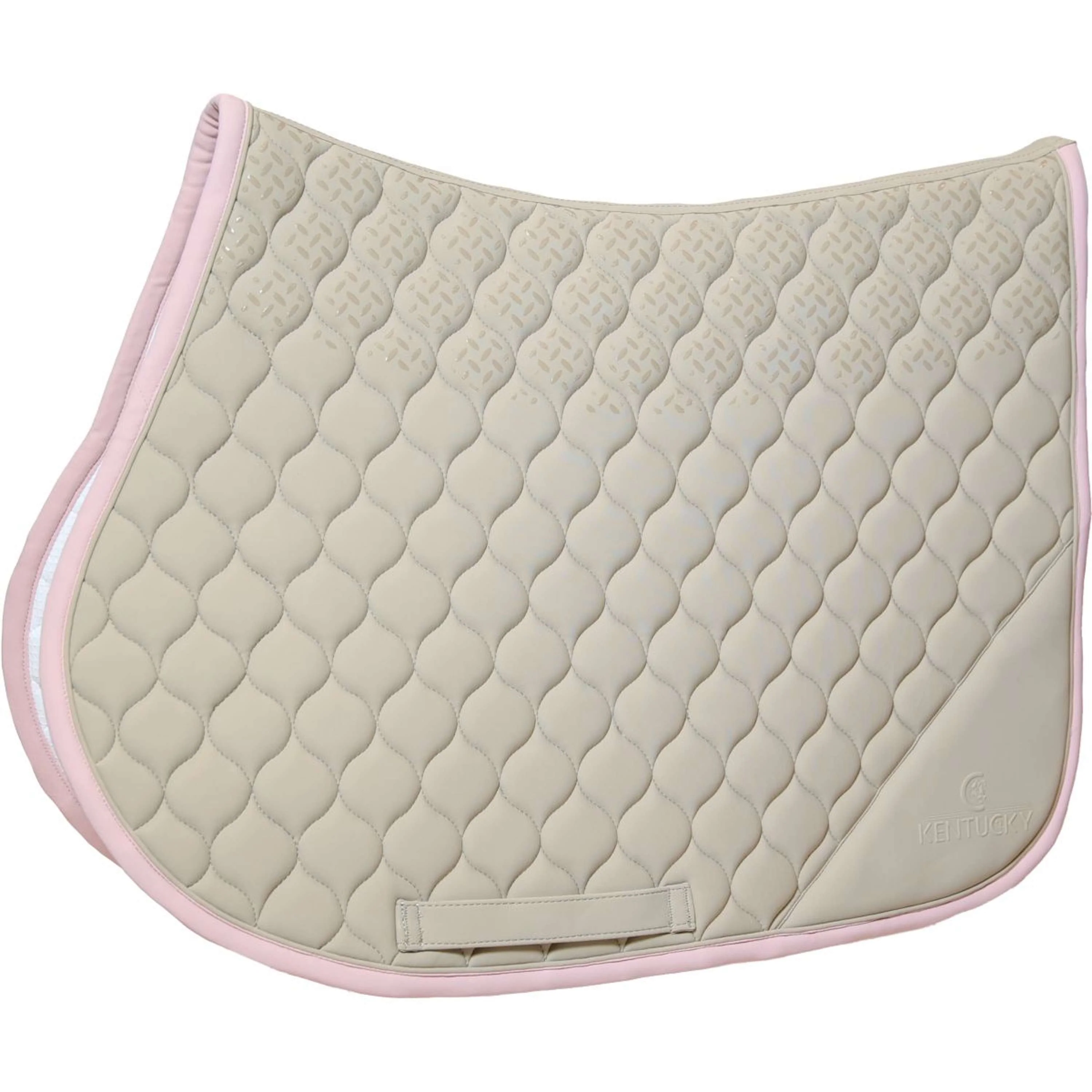 Kentucky Horsewear Sottosella Softshell Onion Quilt saltando Beige/Rosa antico