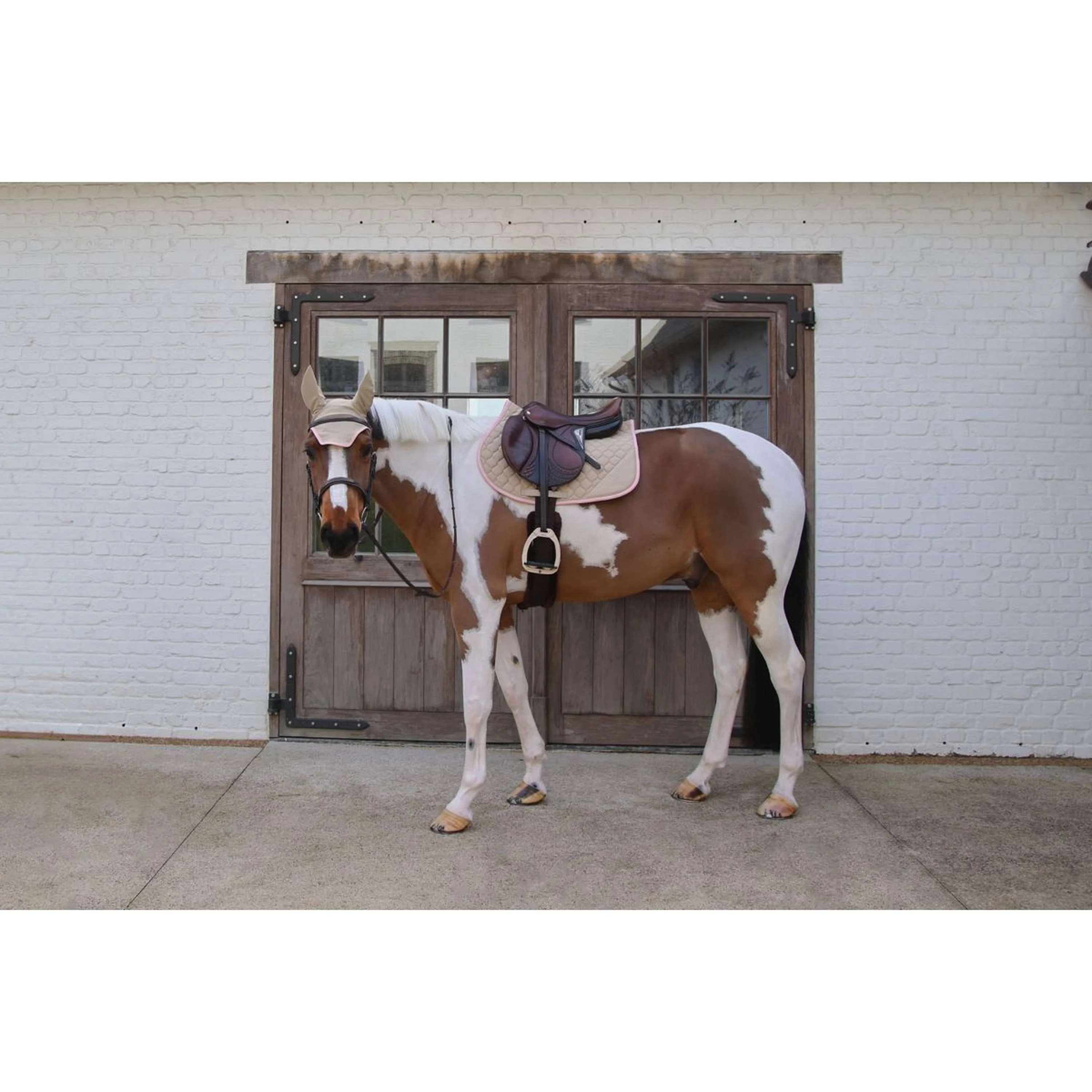 Kentucky Horsewear Sottosella Softshell Onion Quilt saltando Beige/Rosa antico - Image 3