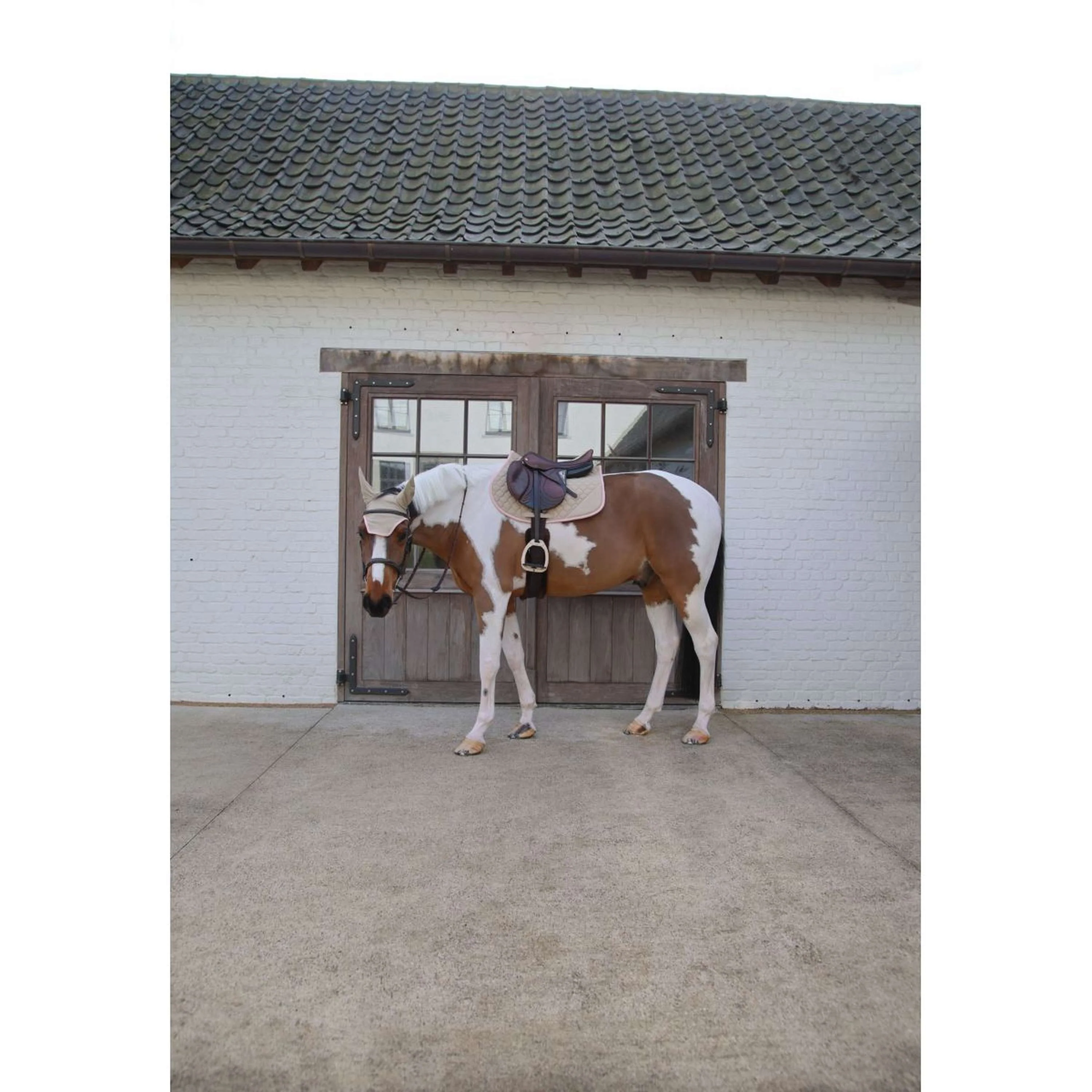 Kentucky Horsewear Sottosella Softshell Onion Quilt saltando Beige/Rosa antico - Image 6