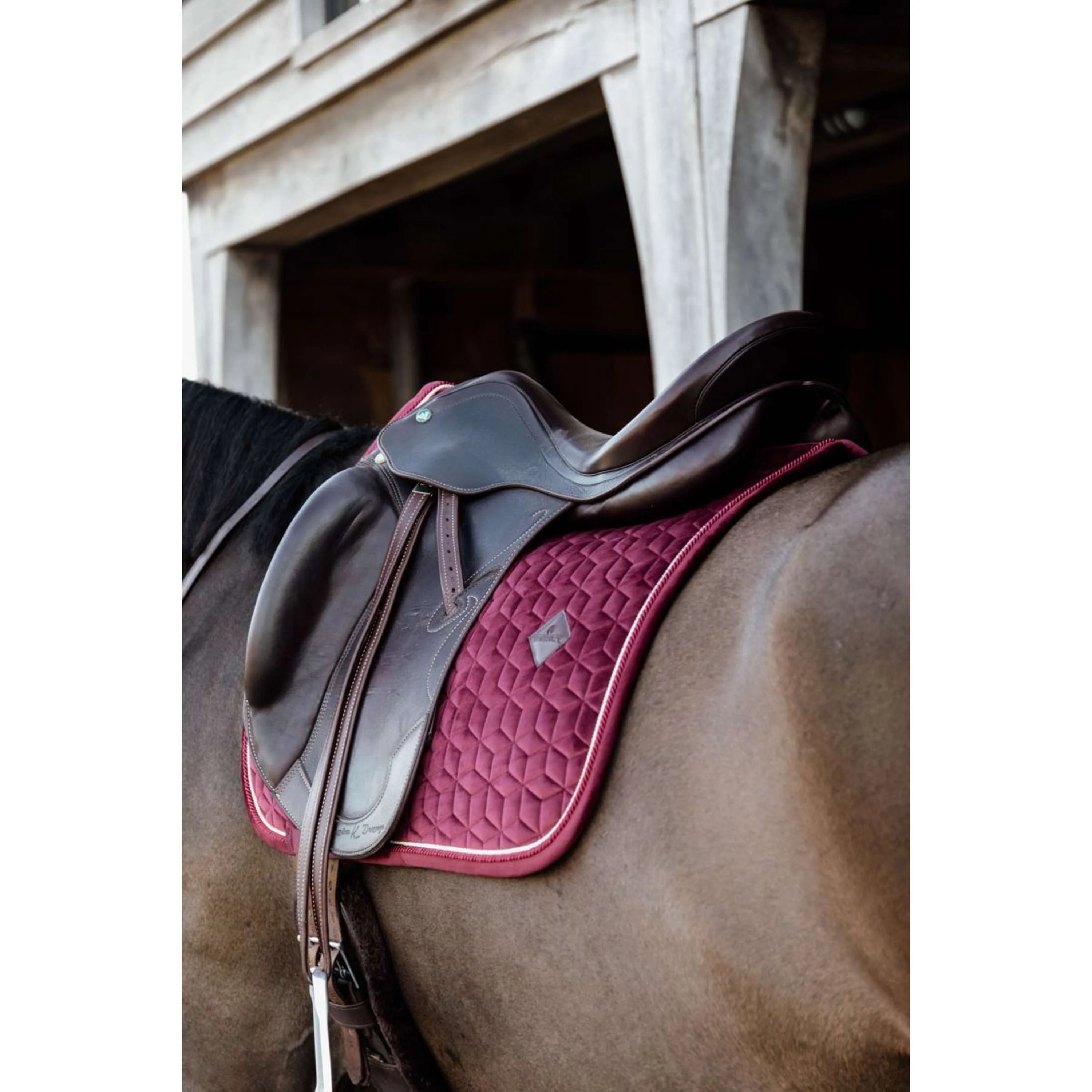 Kentucky Horsewear Sottosella Velvet Bordeaux - Image 4