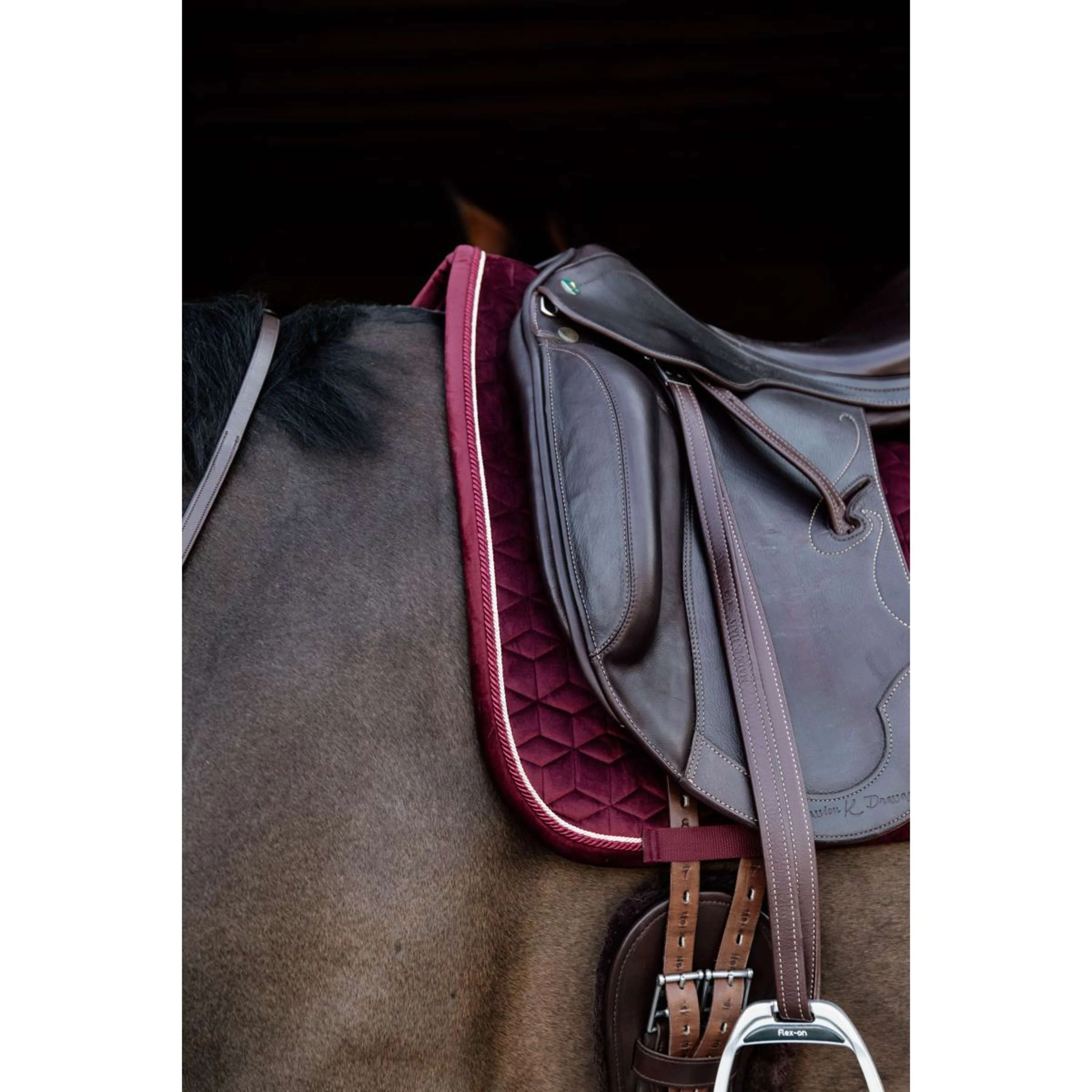 Kentucky Horsewear Sottosella Velvet Bordeaux - Image 5