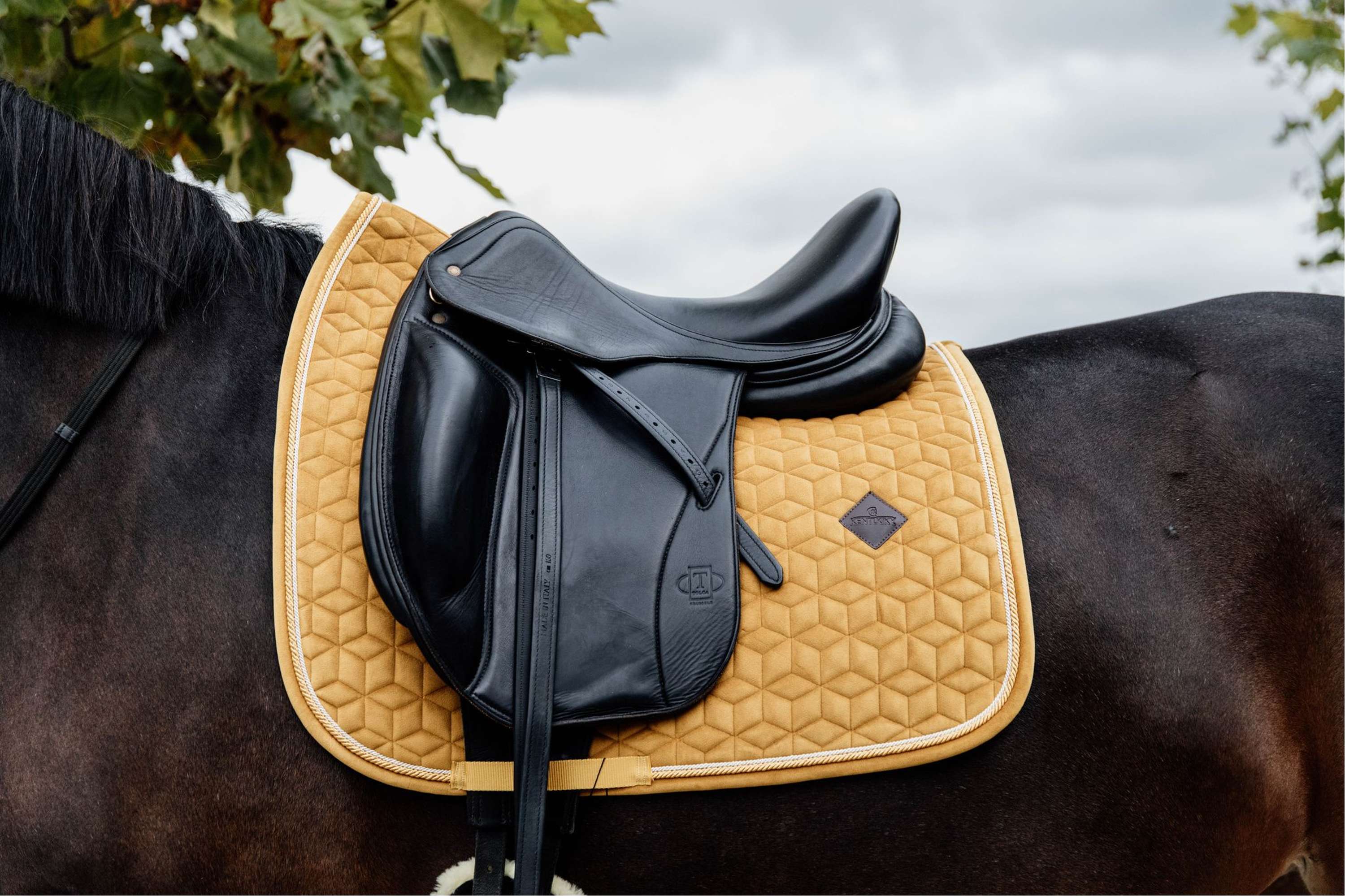 Kentucky Horsewear Sottosella Velvet Senape - Image 2