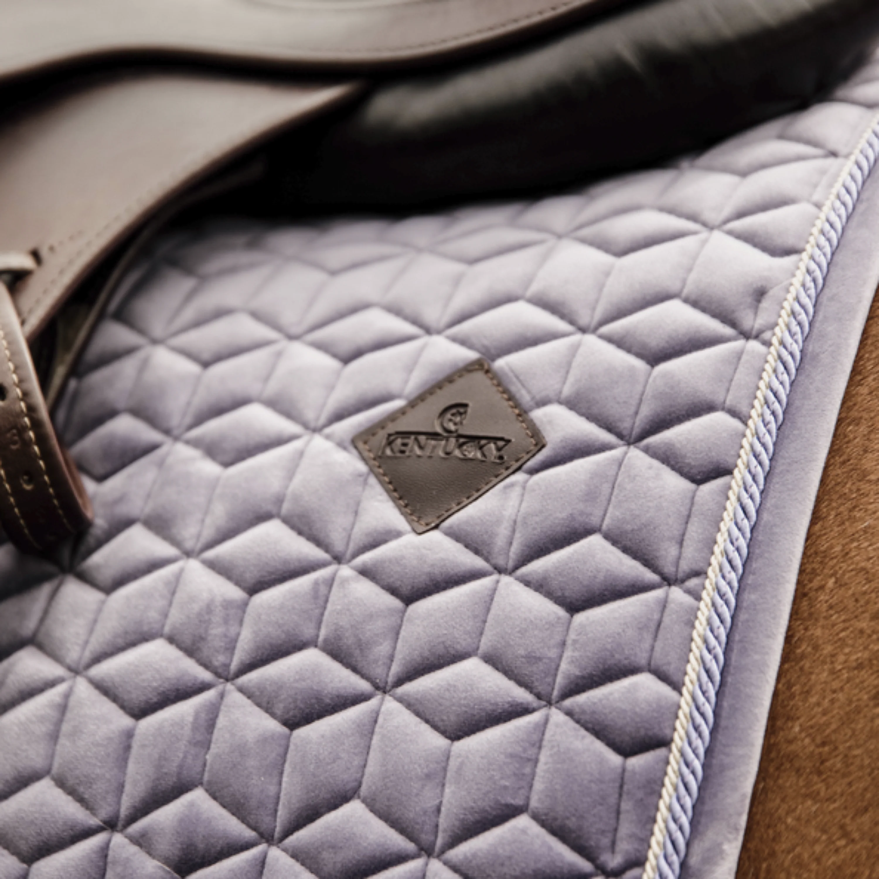 Kentucky Horsewear Sottosella Salto di velluto Purper - Image 3