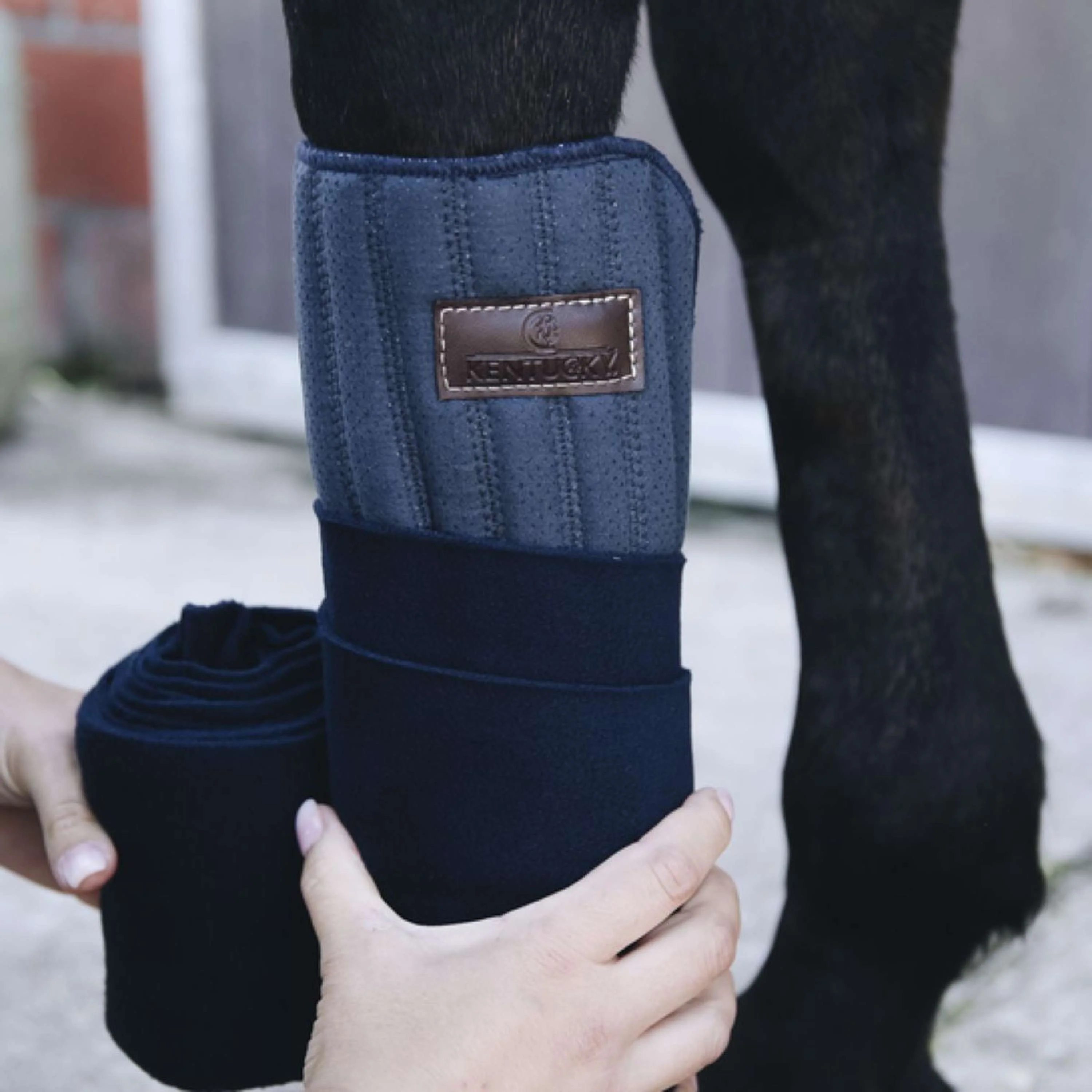 Kentucky Horsewear Tampone per bende Assorbire Navy - Image 2