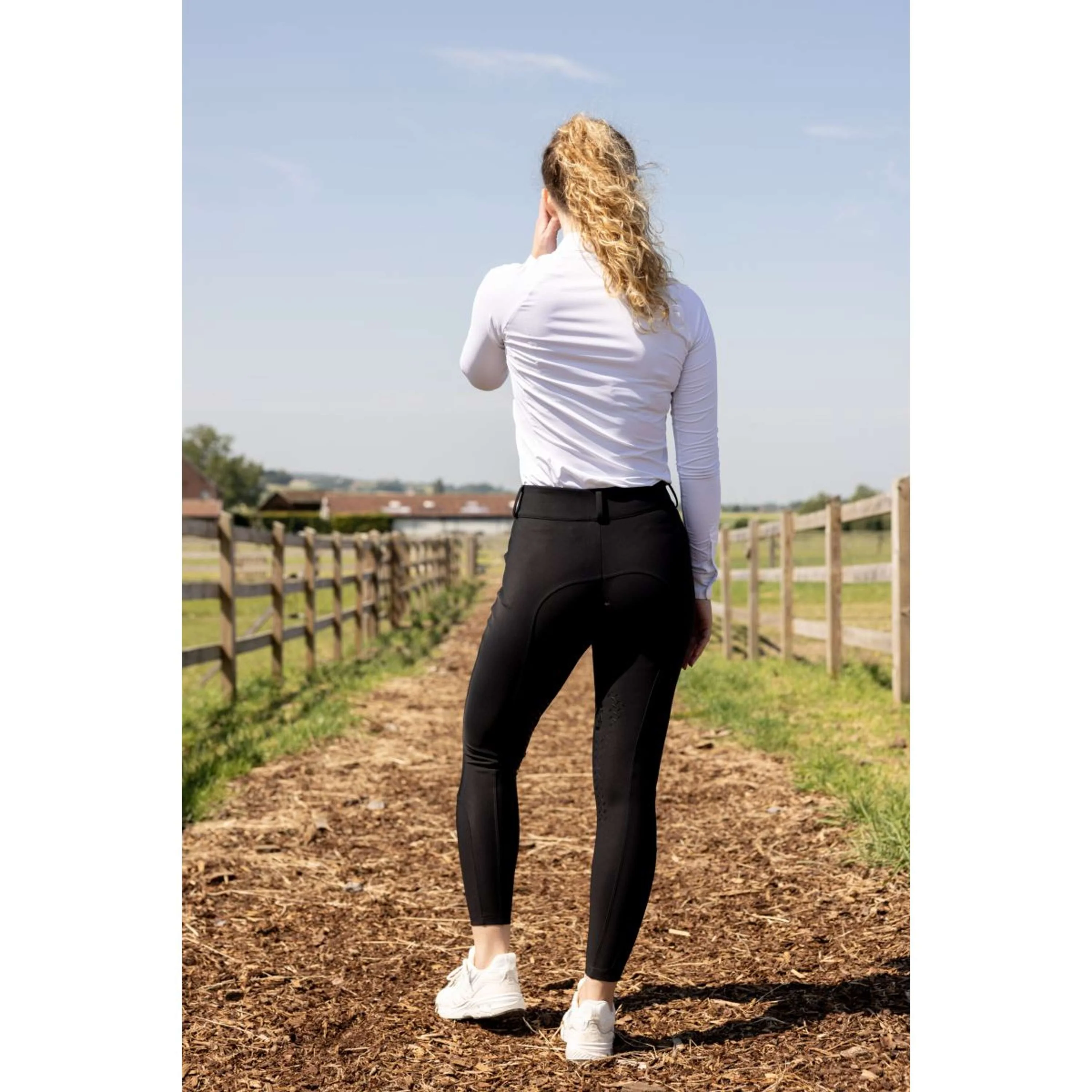 Kentucky Pantaloni da Equitazione Miami Knee Grip Donne Nero - Image 5