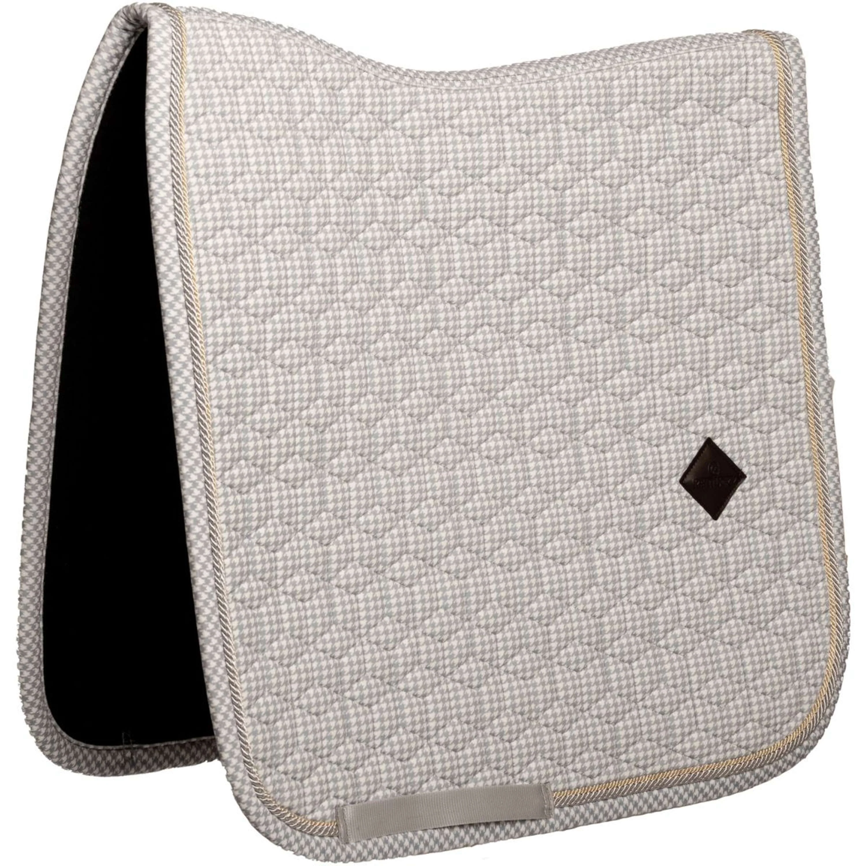 Kentucky Sottosella Velvet Pied de Poule Dressage Grigio/Bianco