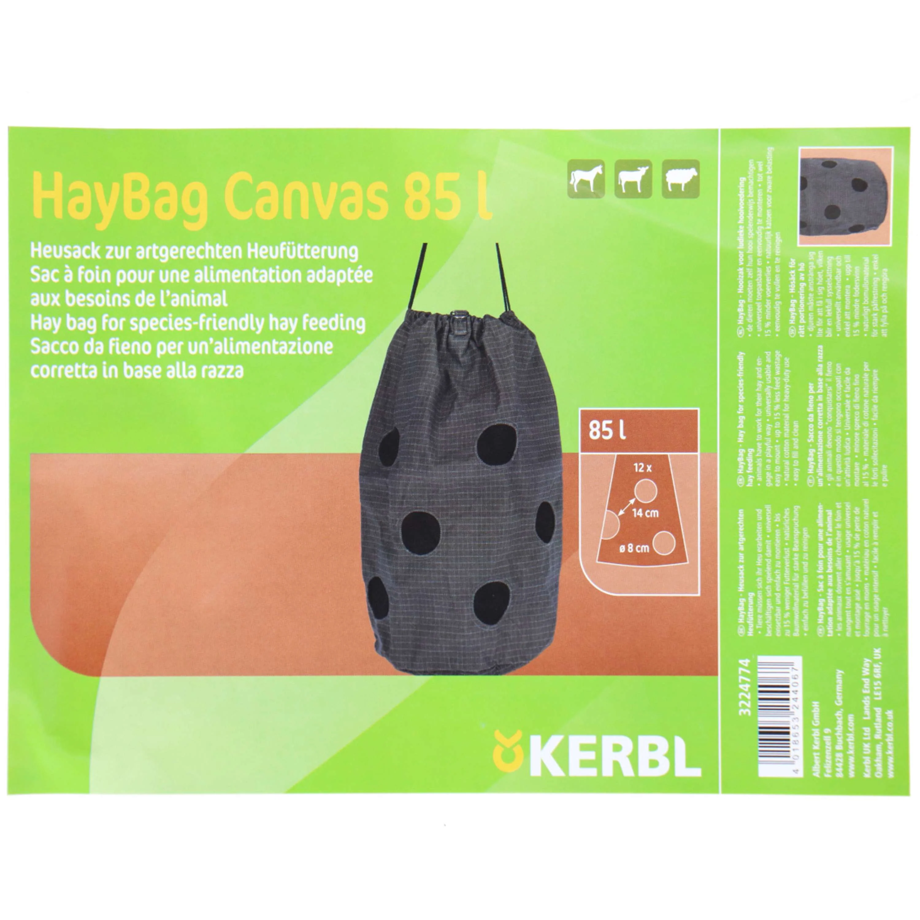 Kerbl Borsa per Fieno Grigio - Image 6