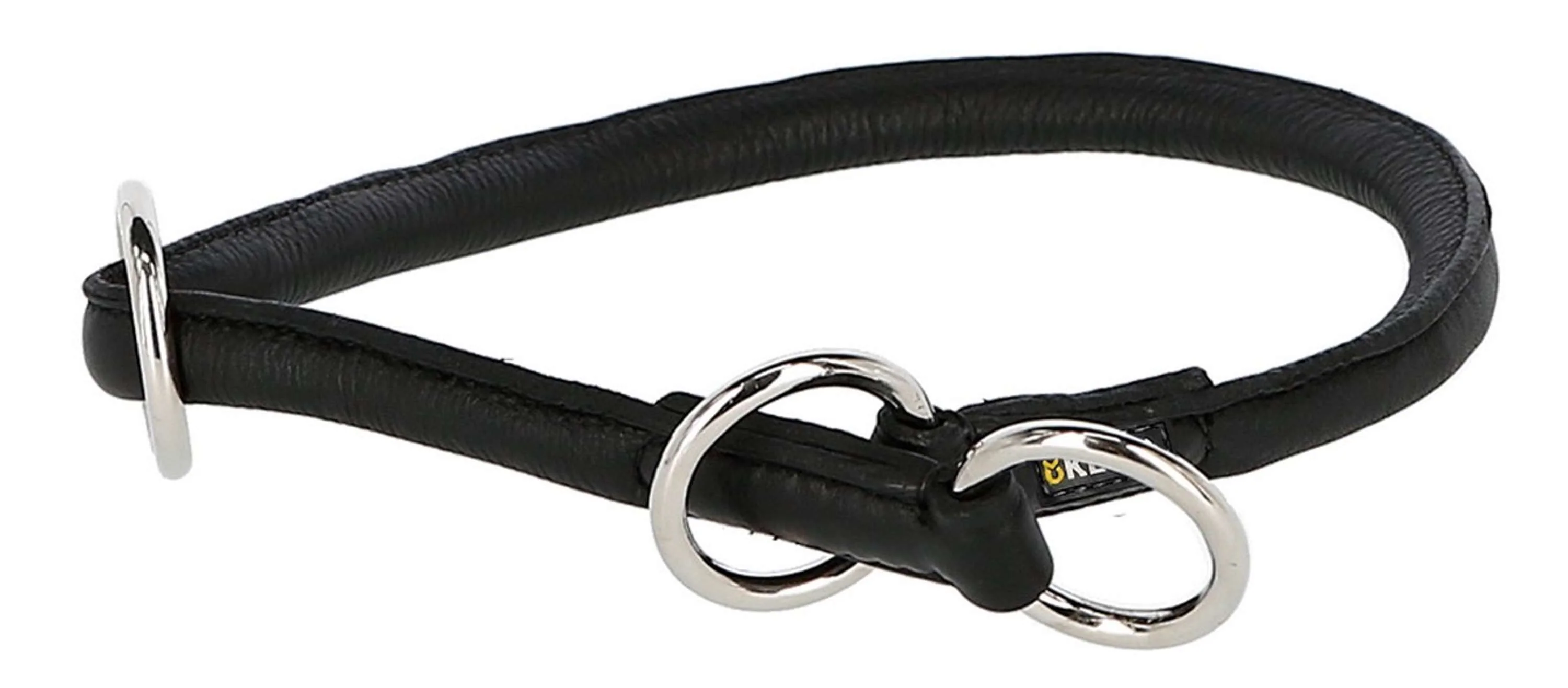 Kerbl Halsband Roma Pelle bovina con fermo Nero