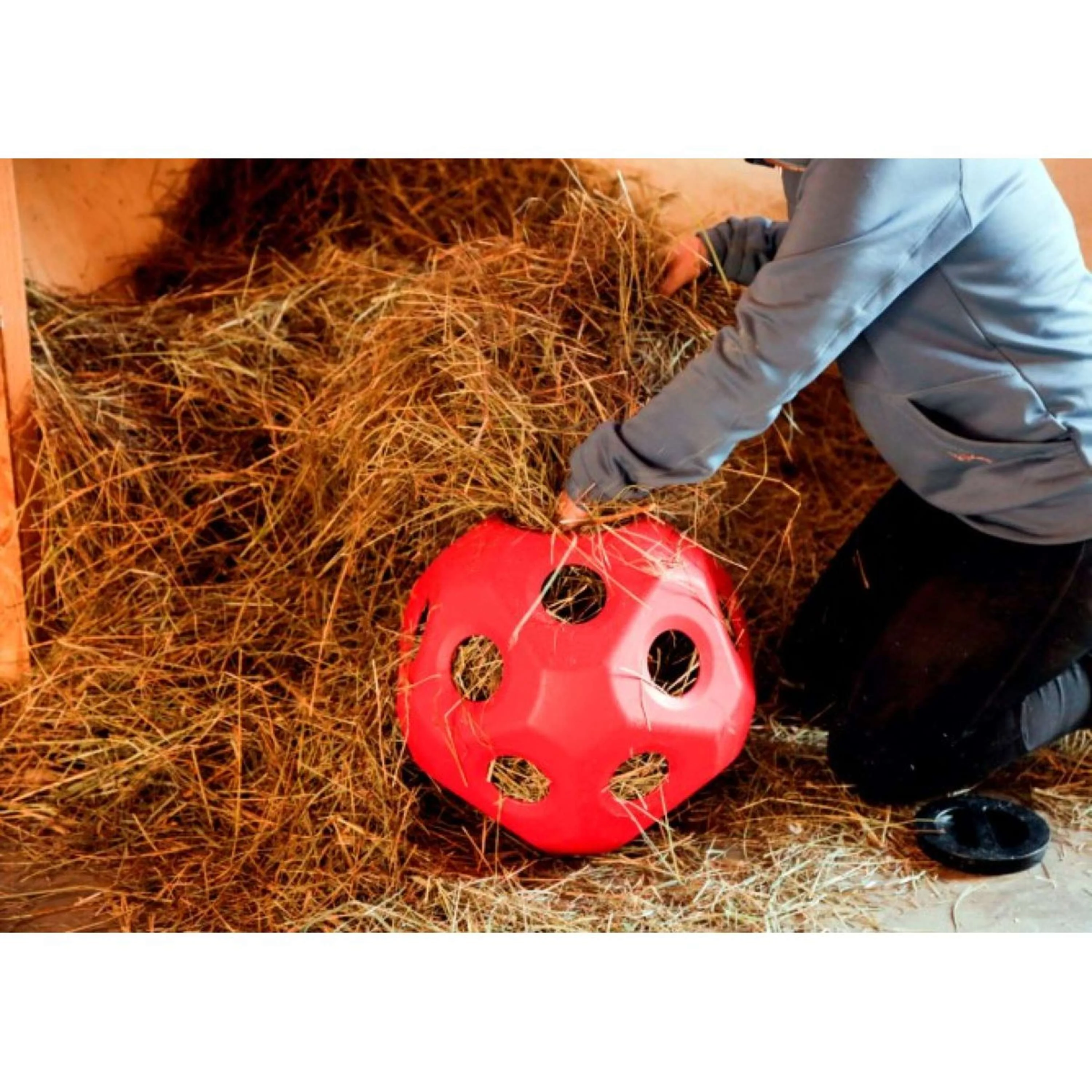 Kerbl Pallina Slowfeeder HeuBoy Rosso - Image 2