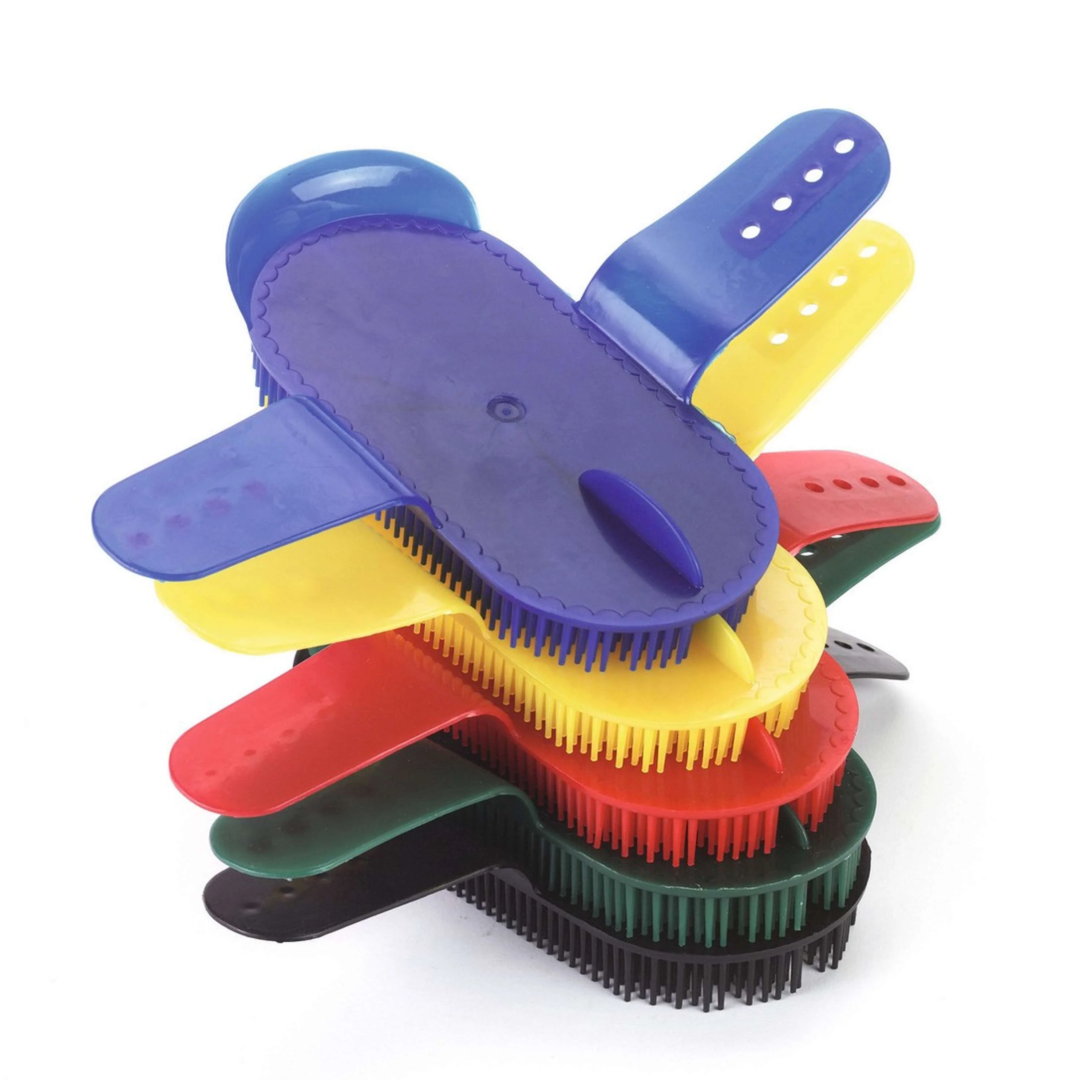 Kerbl Striglia a denti metallici Rosso - Image 2