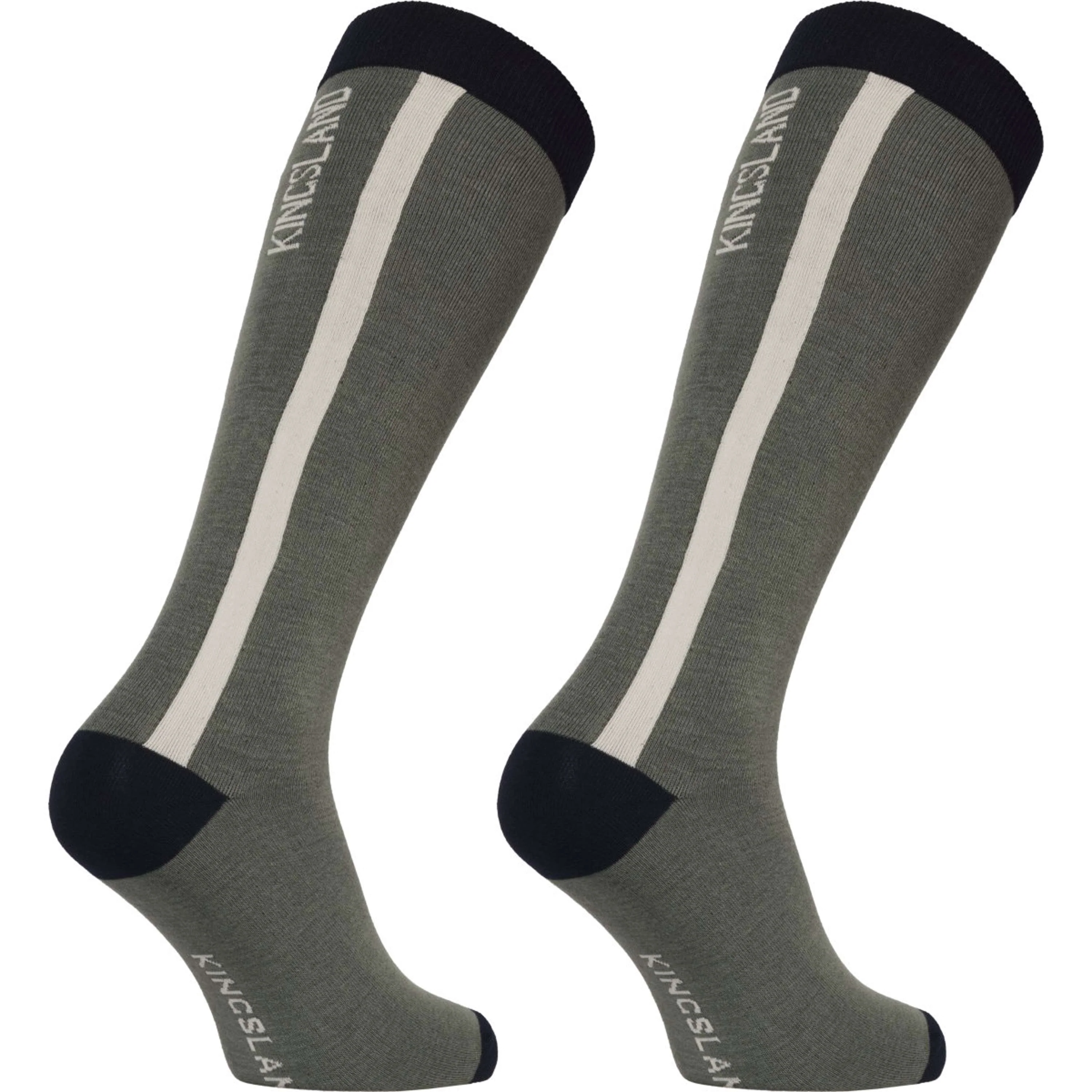 Kingsland Calze da Equitazione KLLaura Coolmax Confezione da 2 Green Agave