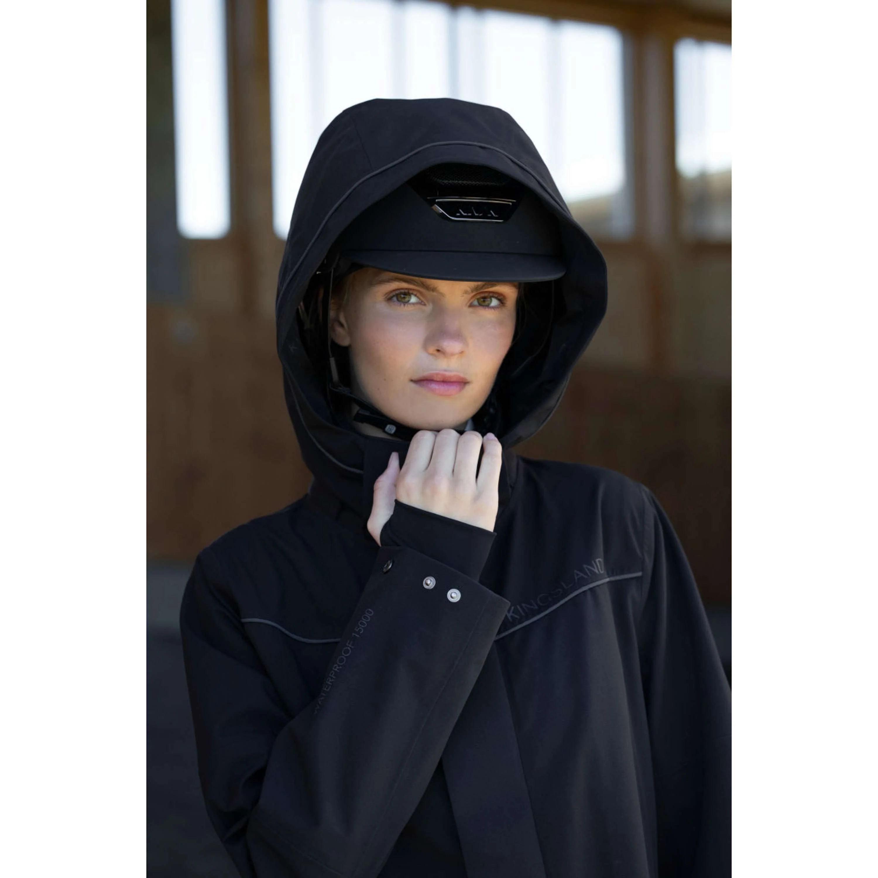 Kingsland Cappotto Lungo KLLucia Impermeabile Nero - Image 5