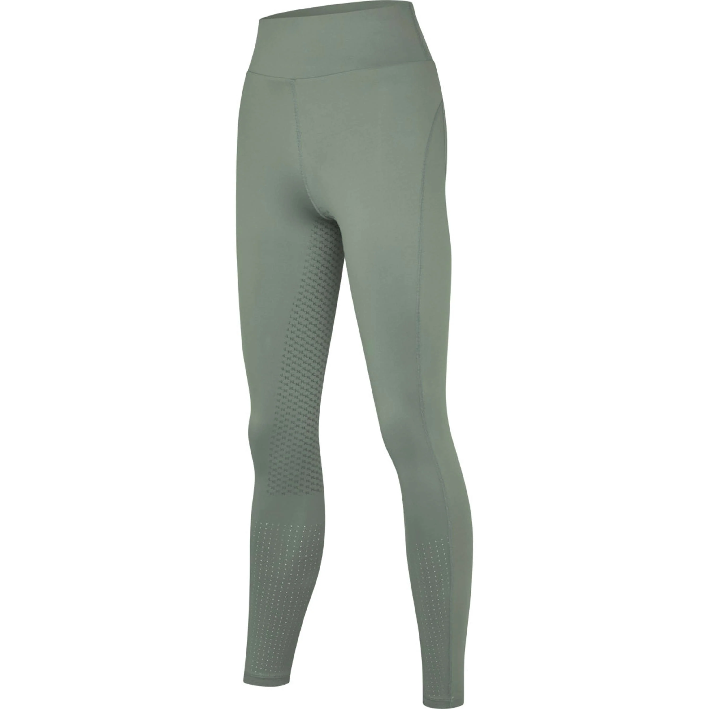 Kingsland Leggings da Equitazione KLLindsey F-Tec Full Grip Green Agave