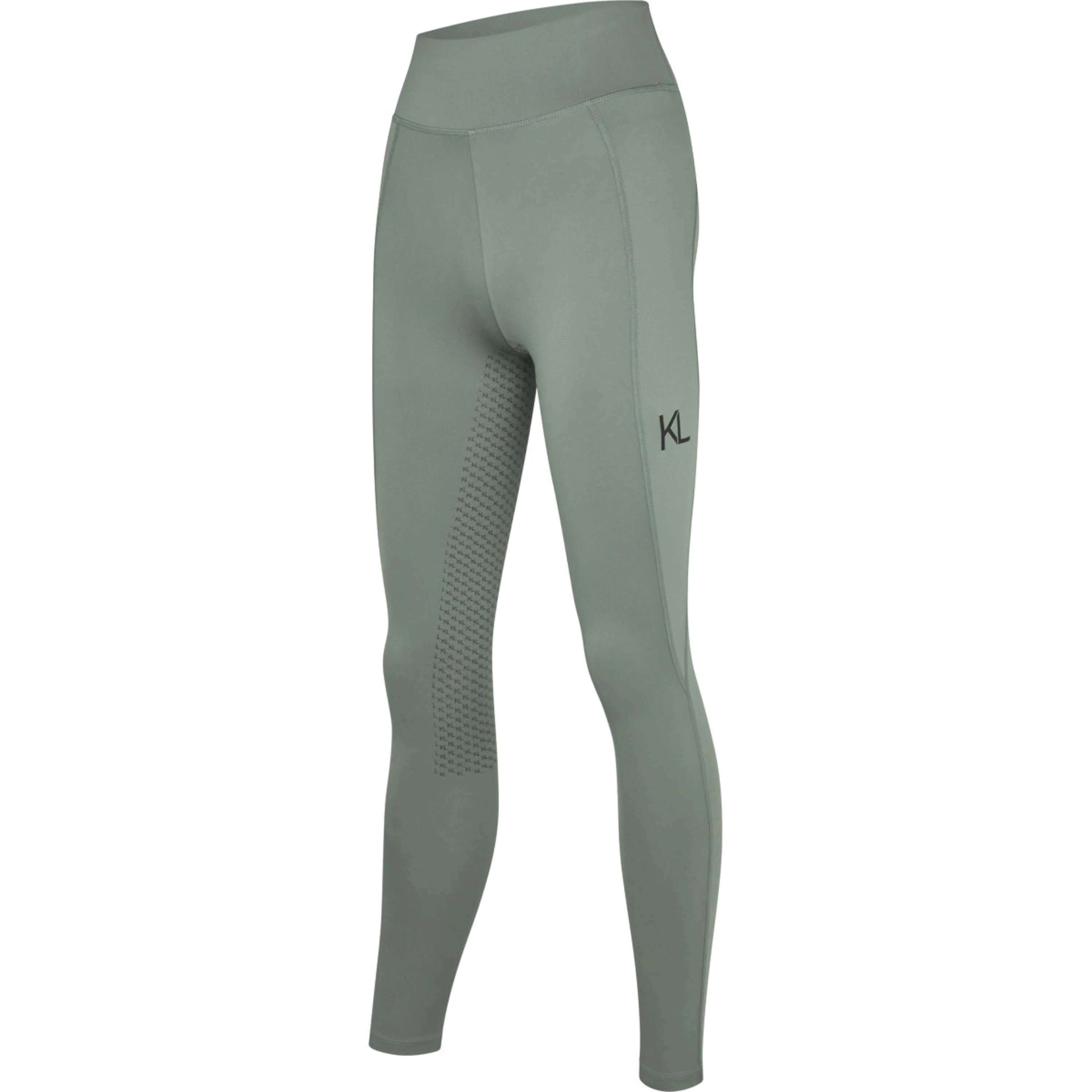 Kingsland Leggings da Equitazione KLLorella F-Tec 5 Full Grip Green Agave