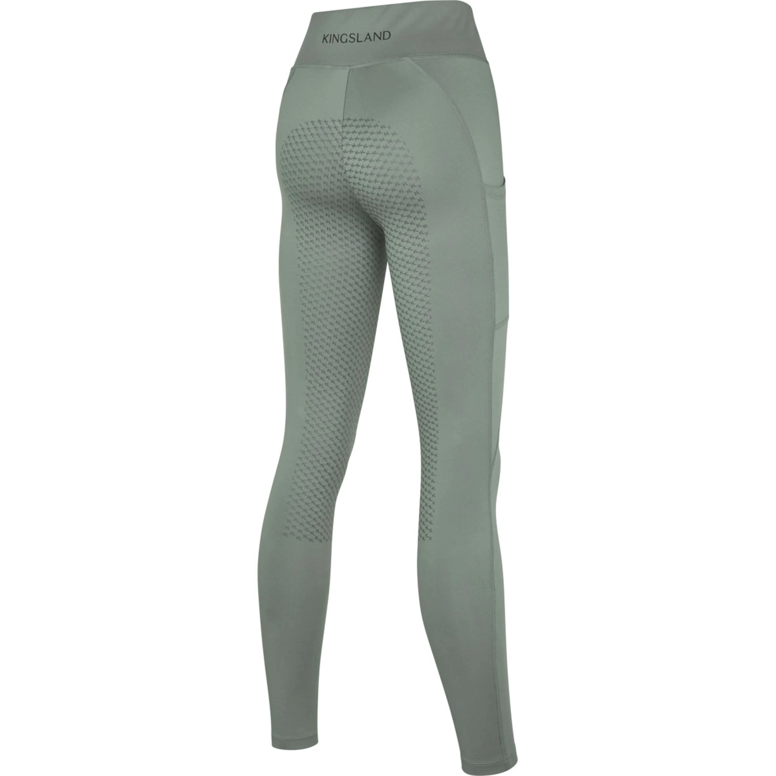 Kingsland Leggings da Equitazione KLLorella F-Tec 5 Full Grip Green Agave - Image 2