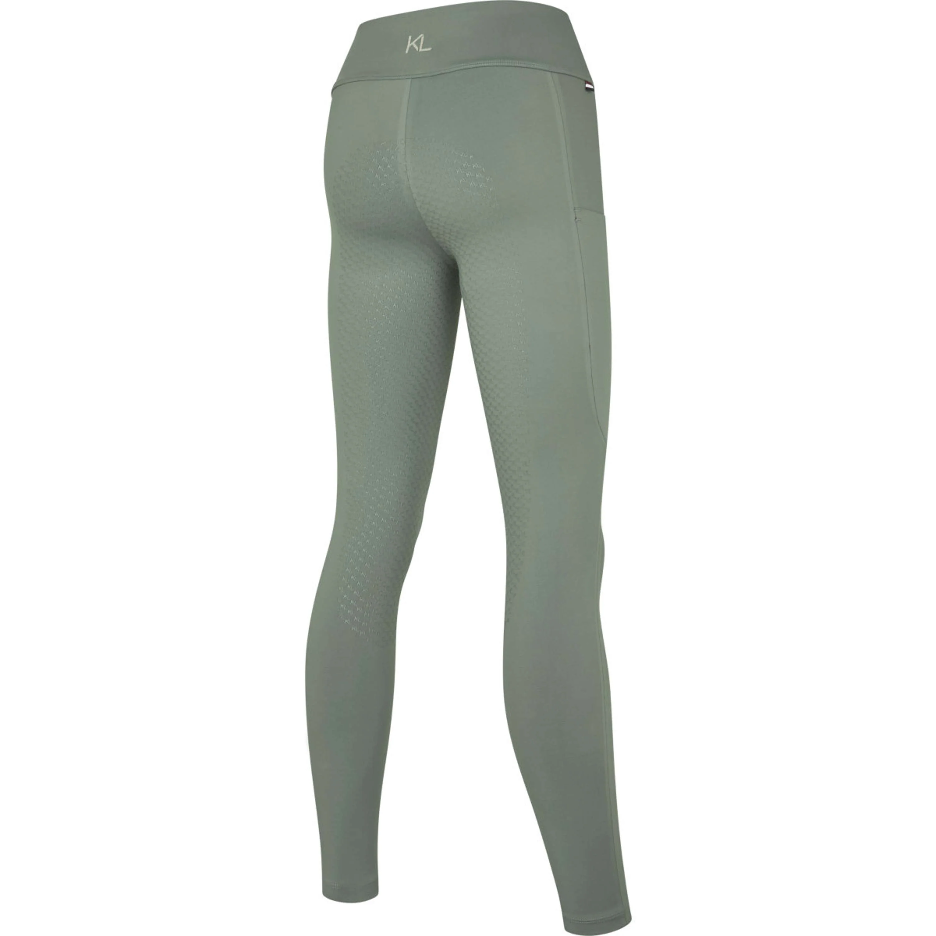 Kingsland Leggings da Equitazione KLLouisa Idrorepellente Full Grip Green Agave - Image 2