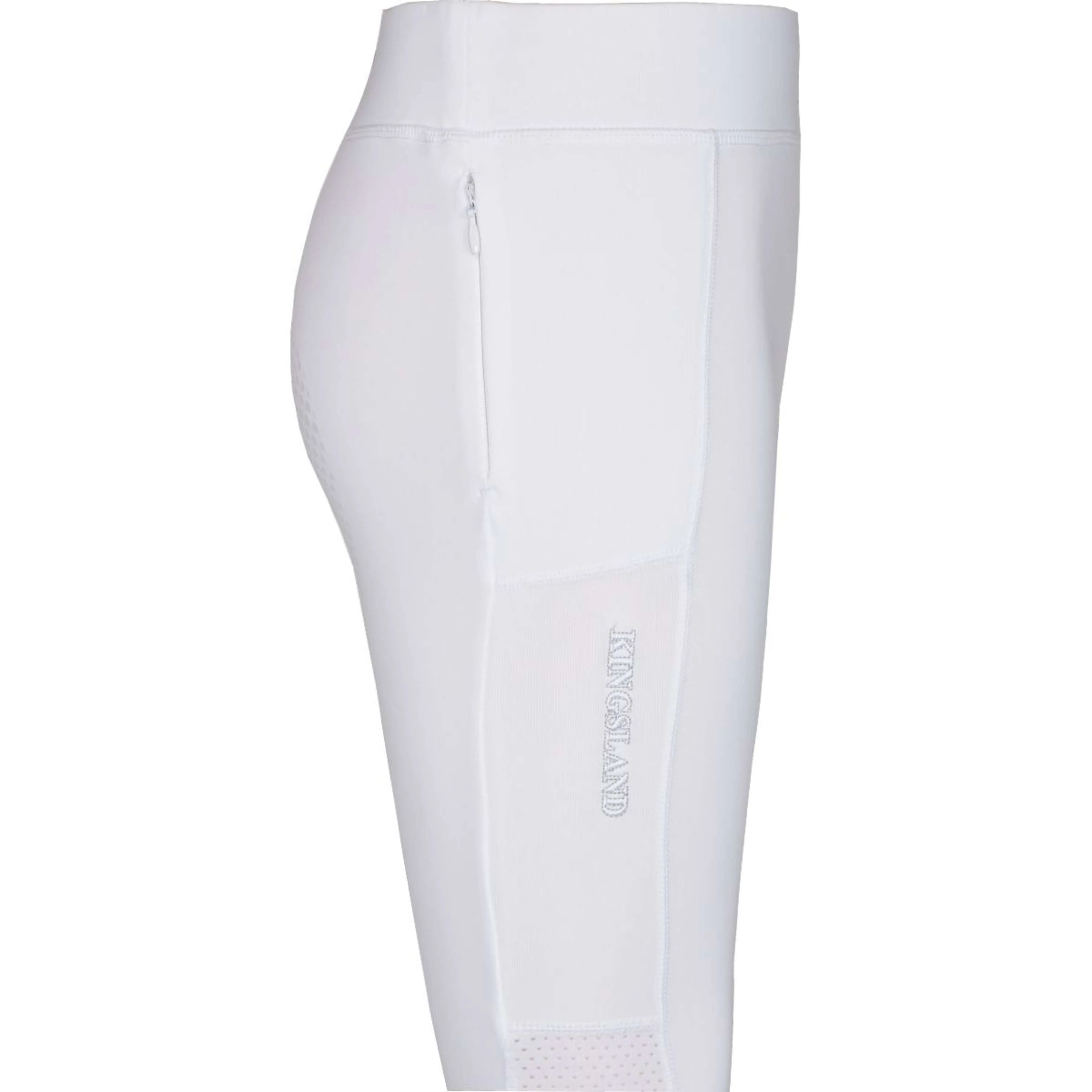 Kingsland Pantaloni da Equitazione Kemmie Full Grip F-Tec2 Bianco - Image 3