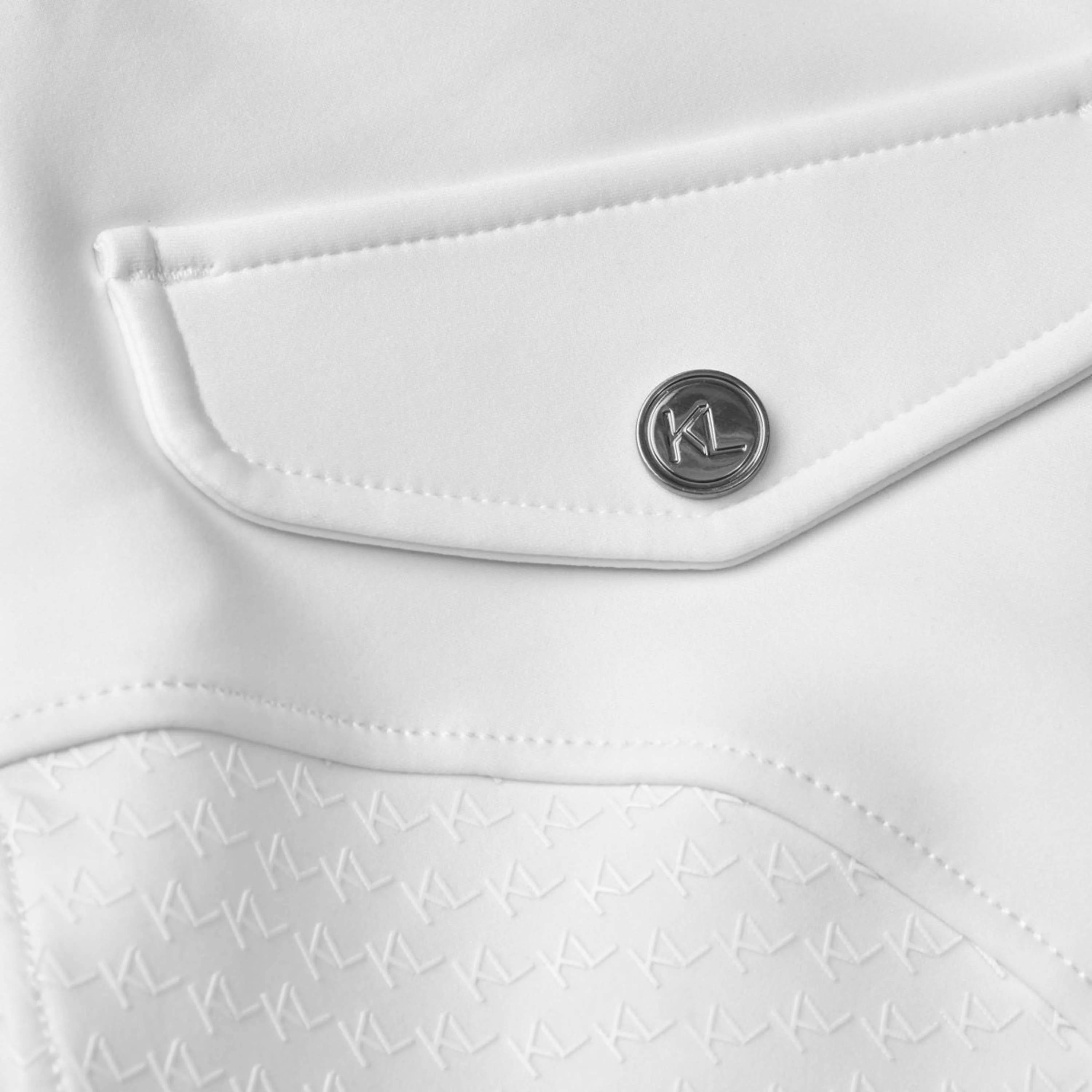 Kingsland Pantaloni da Equitazione KLKatty Full Grip Bianco - Image 3