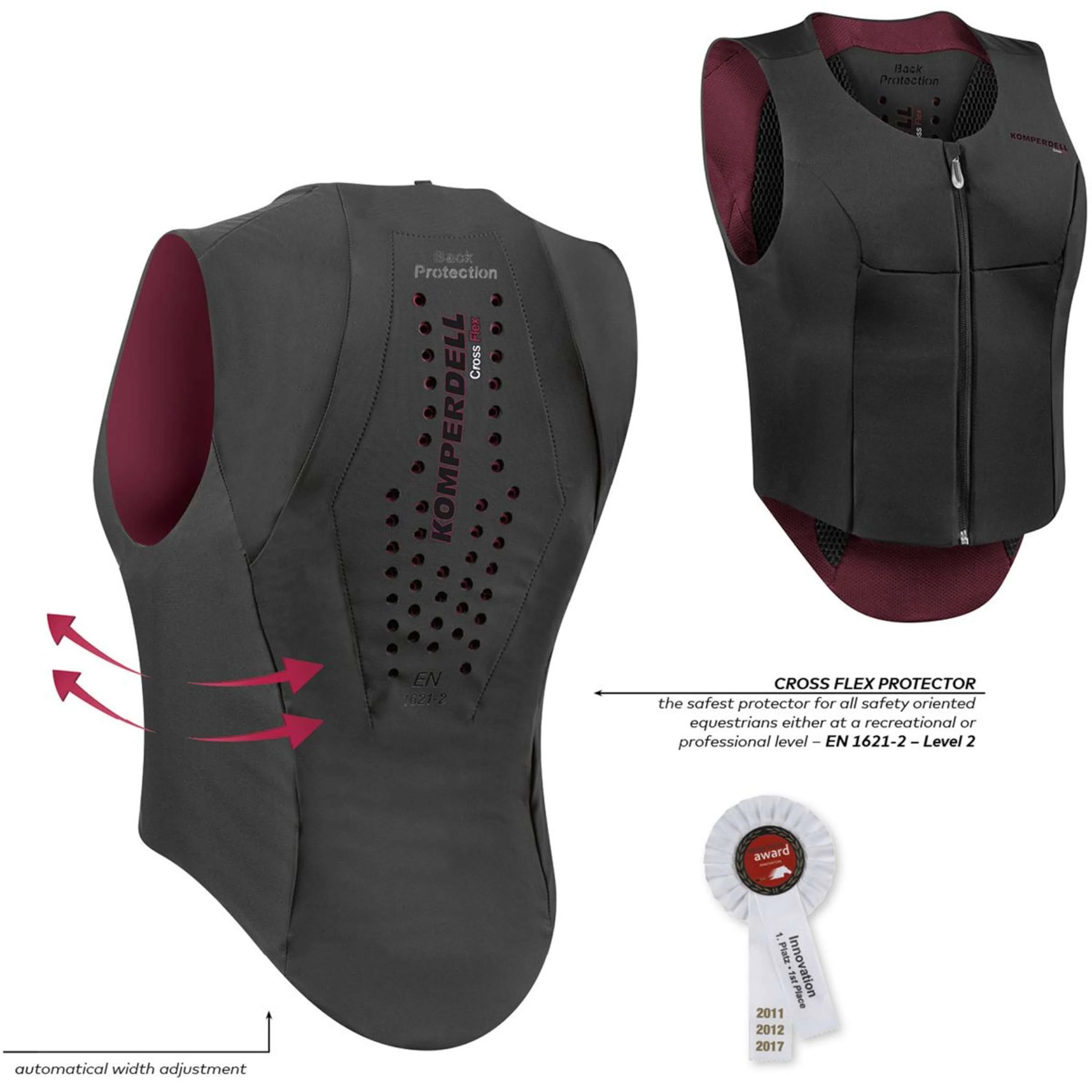 Komperdell Paraschiena Flexfit Slim Nero/Borgogna - Image 2