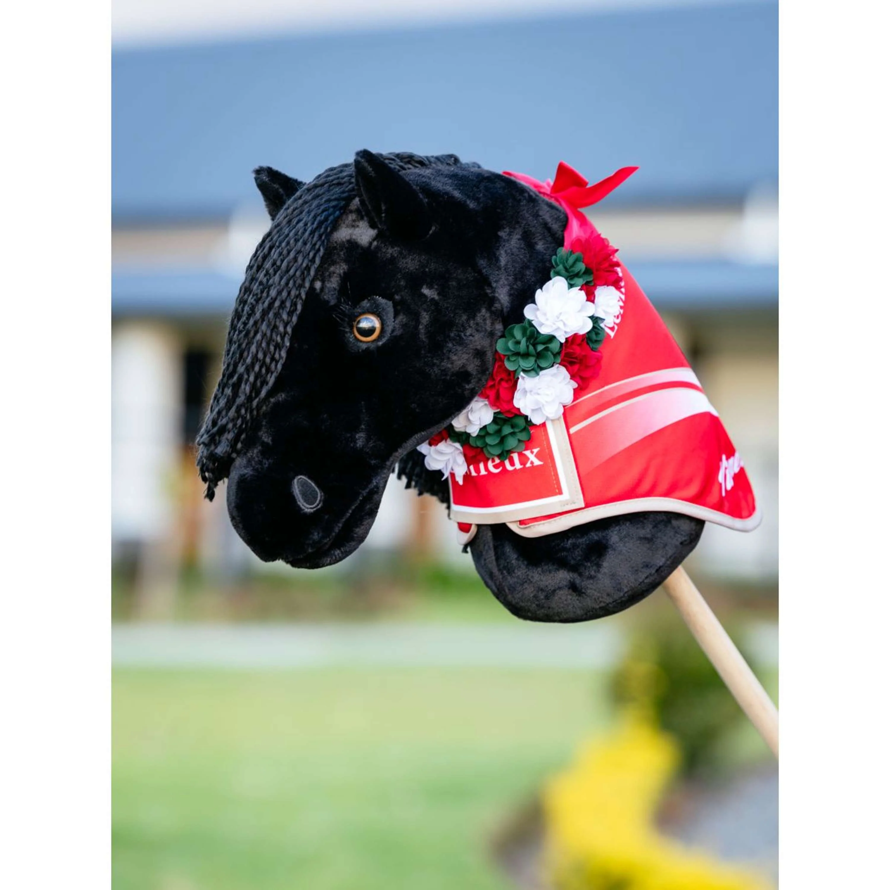 LeMieux Hobby Horse Flower Sash Rosso - Image 2