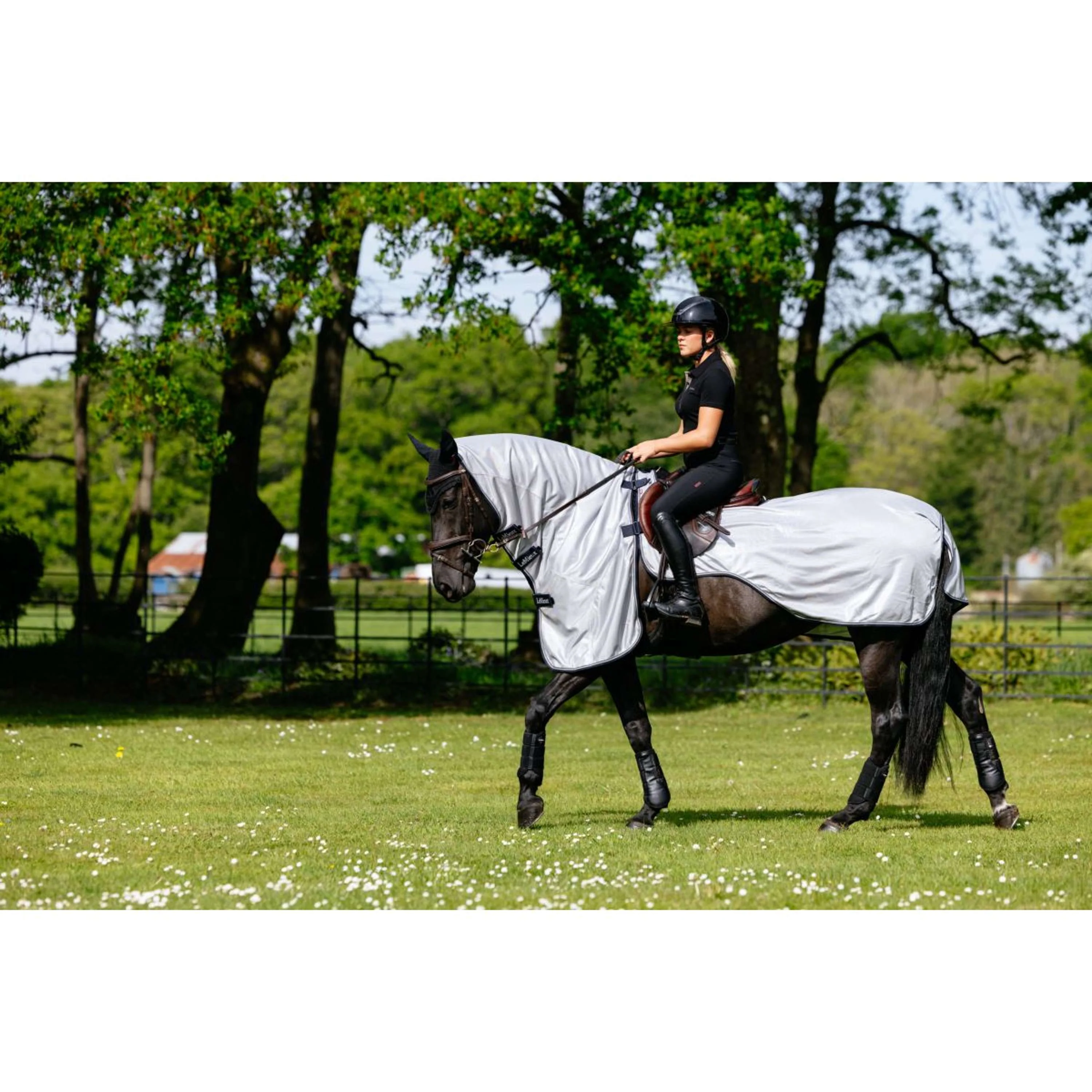 LeMieux Coperta da equitazione anti-mosche Grigio - Image 2