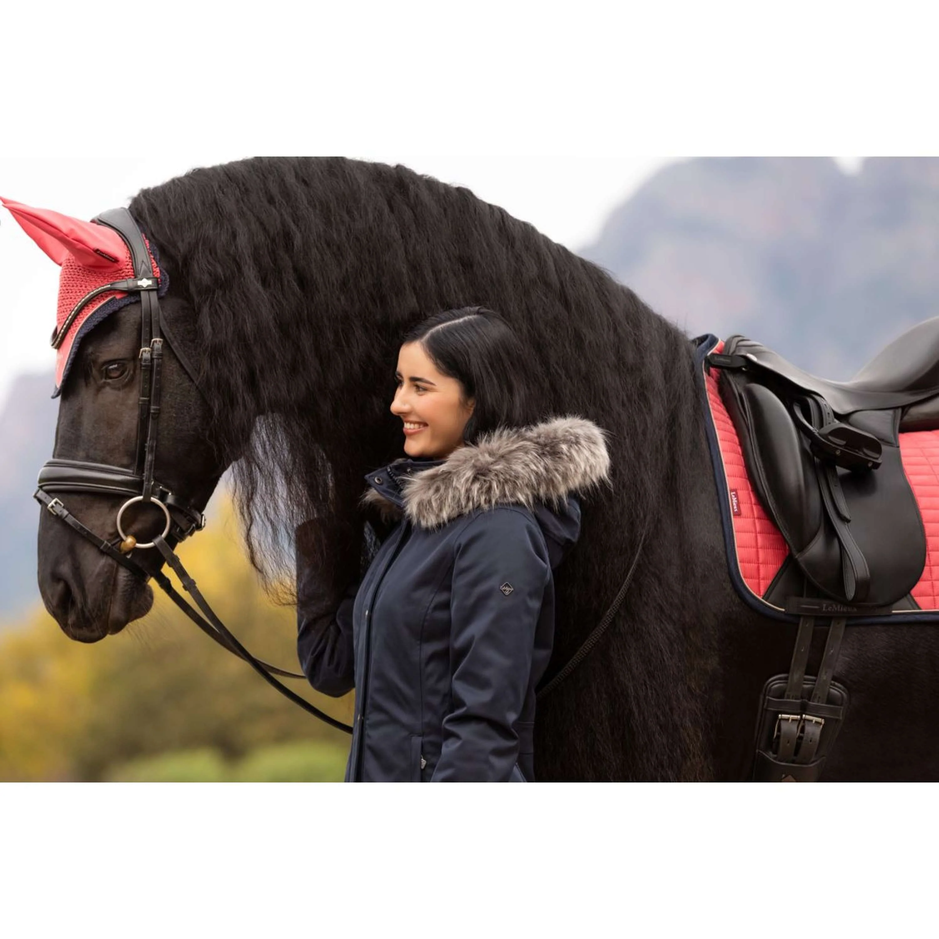 LeMieux Giacca Anya Waterproof Lungo Navy - Image 9
