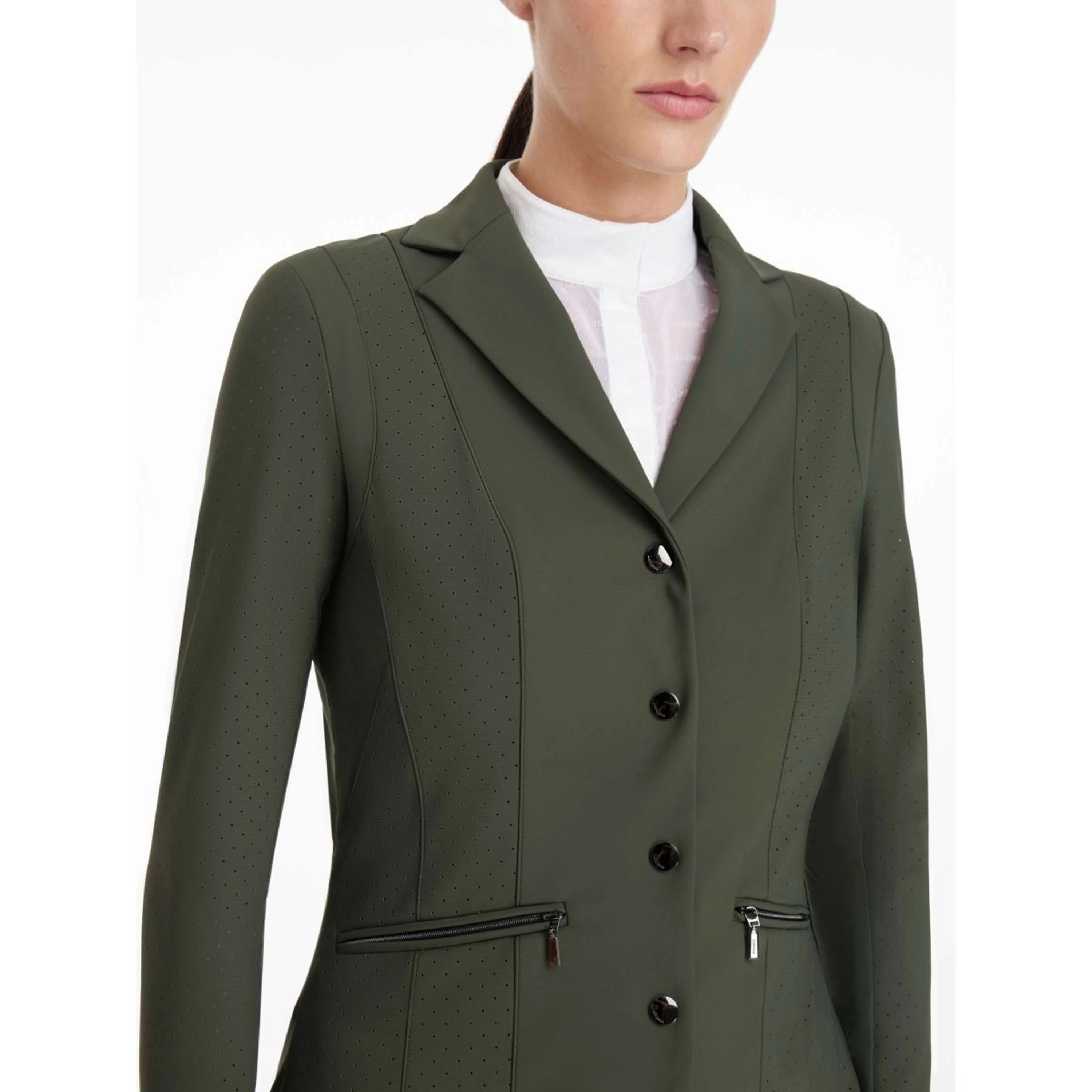 LeMieux Giacca da Competizione Jessica Mesh Pine Green - Image 6