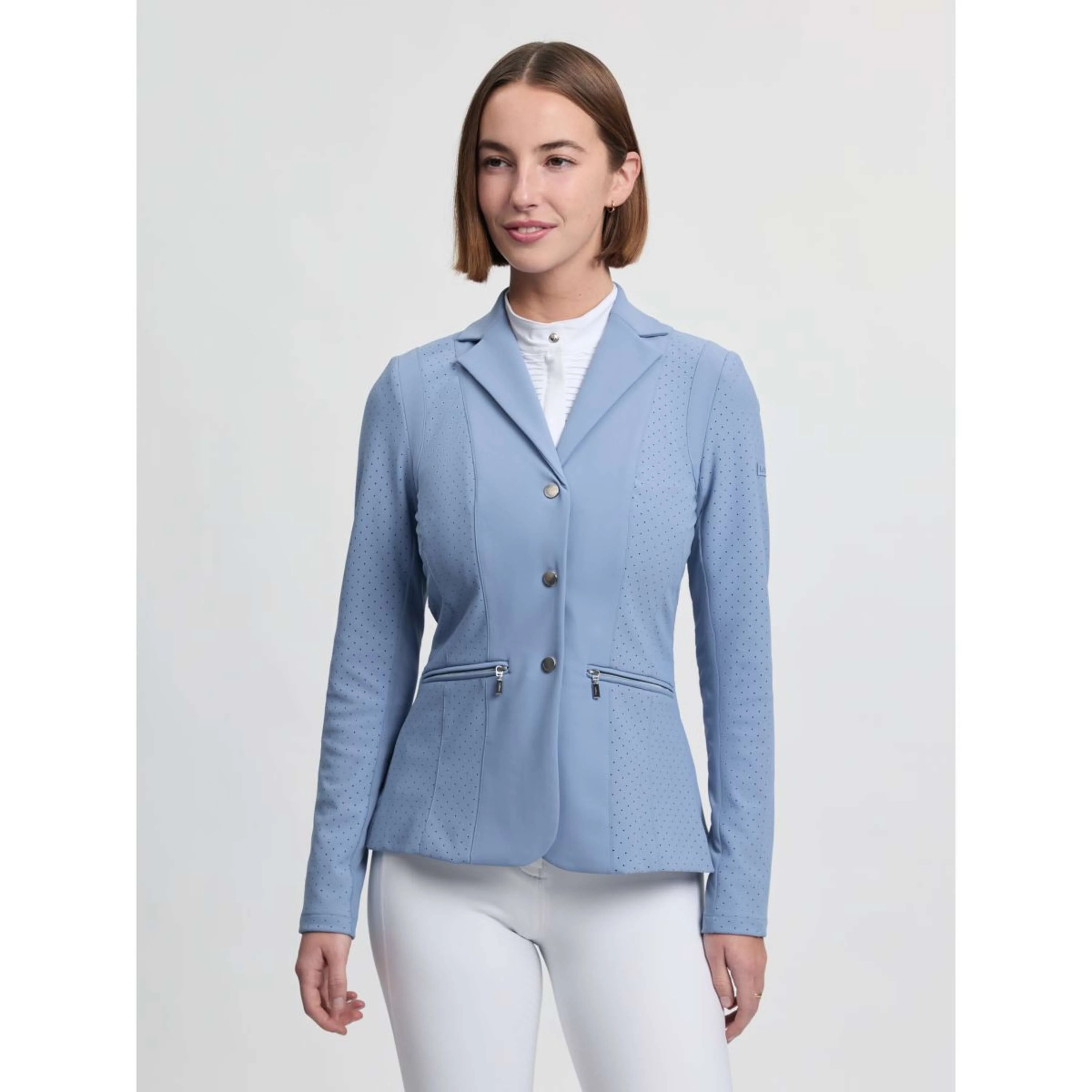 LeMieux Giacca da Competizione Jessica Mesh Powder Blue - Image 4