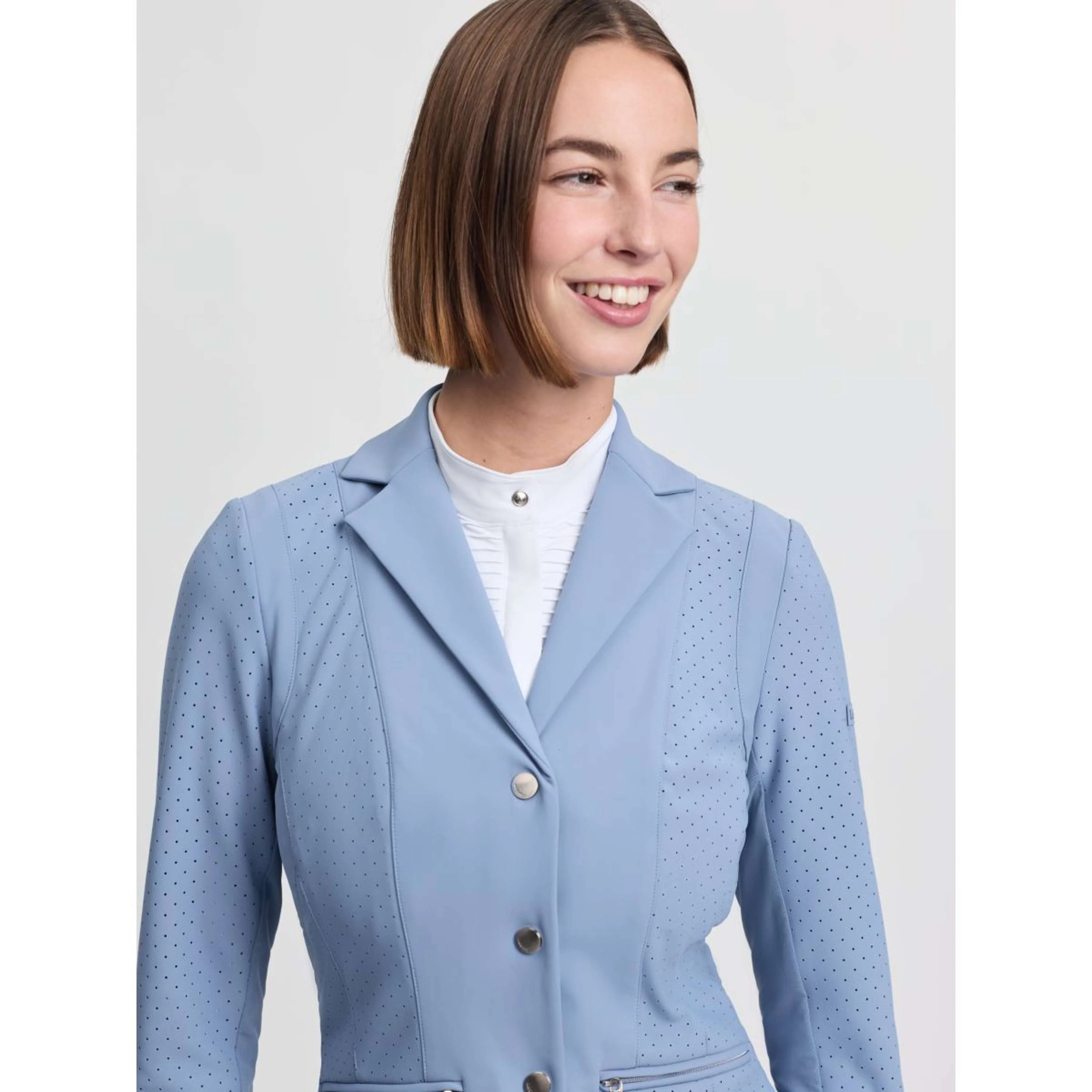 LeMieux Giacca da Competizione Jessica Mesh Powder Blue - Image 8