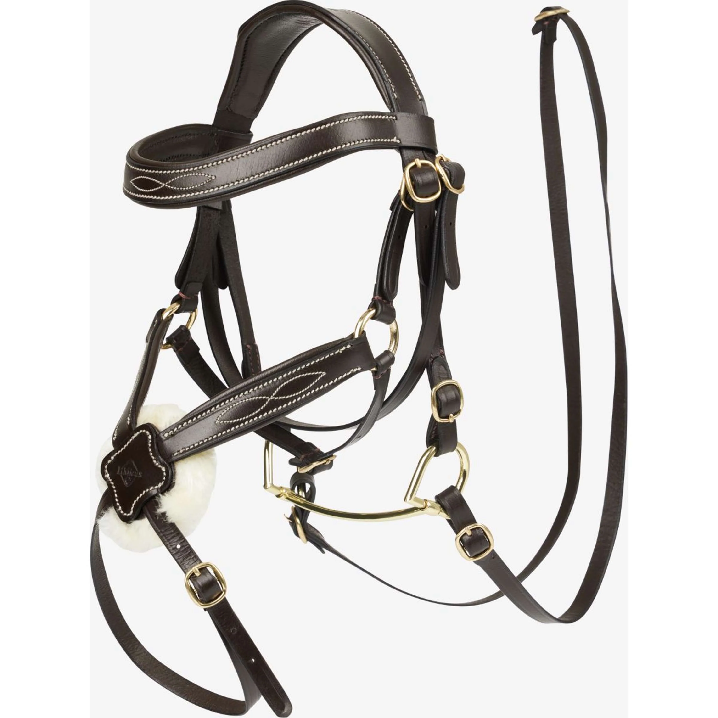 LeMieux Hobby Horse Testiera da Salto Ostacoli Marrone