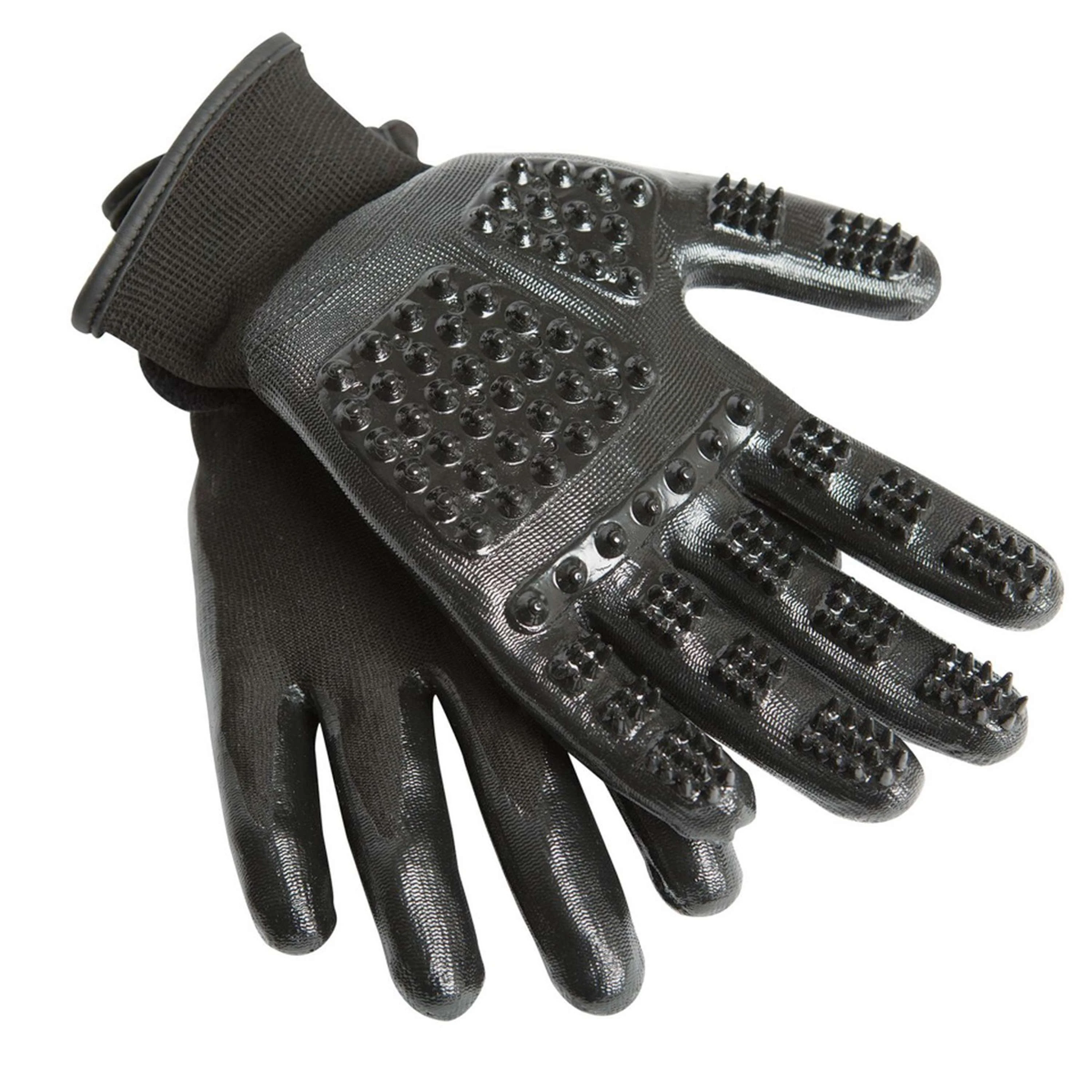 LeMieux Guanto da Strigliatura Hands On Nero/Nero