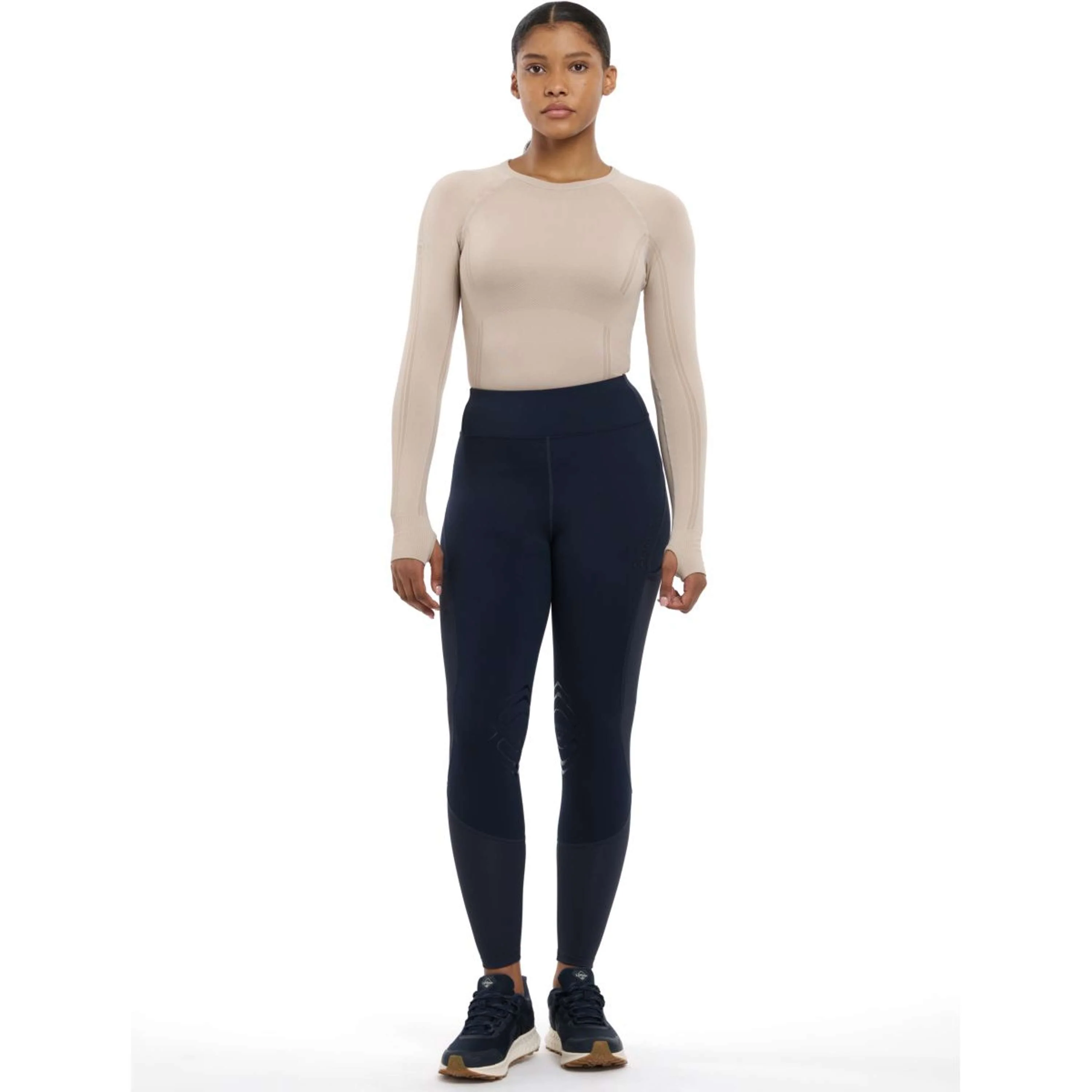 LeMieux Leggings da Equitazione Lydia Mesh Navy - Image 3