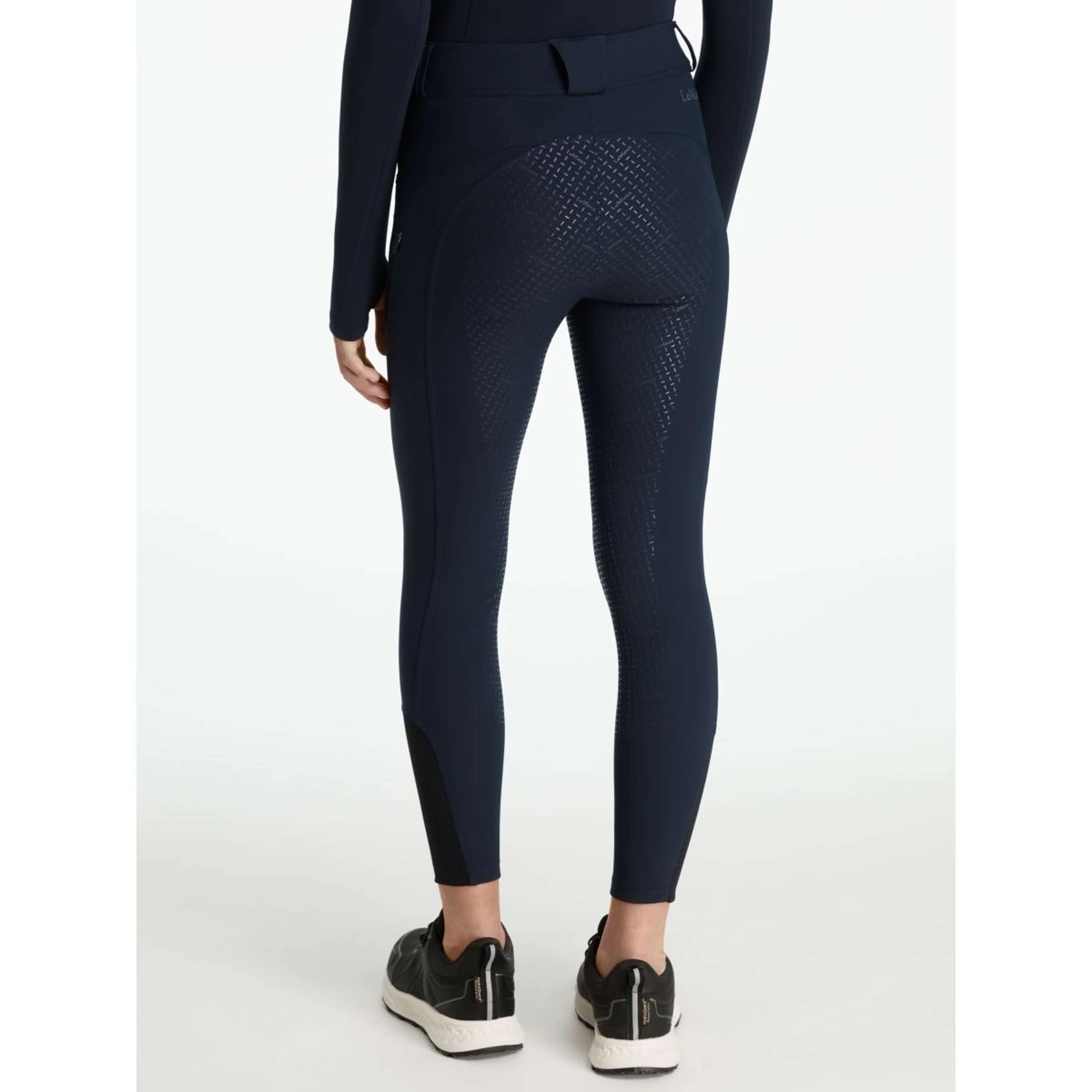LeMieux Leggings da Equitazione Young Rider Ella Brushed Full Grip Navy - Image 2