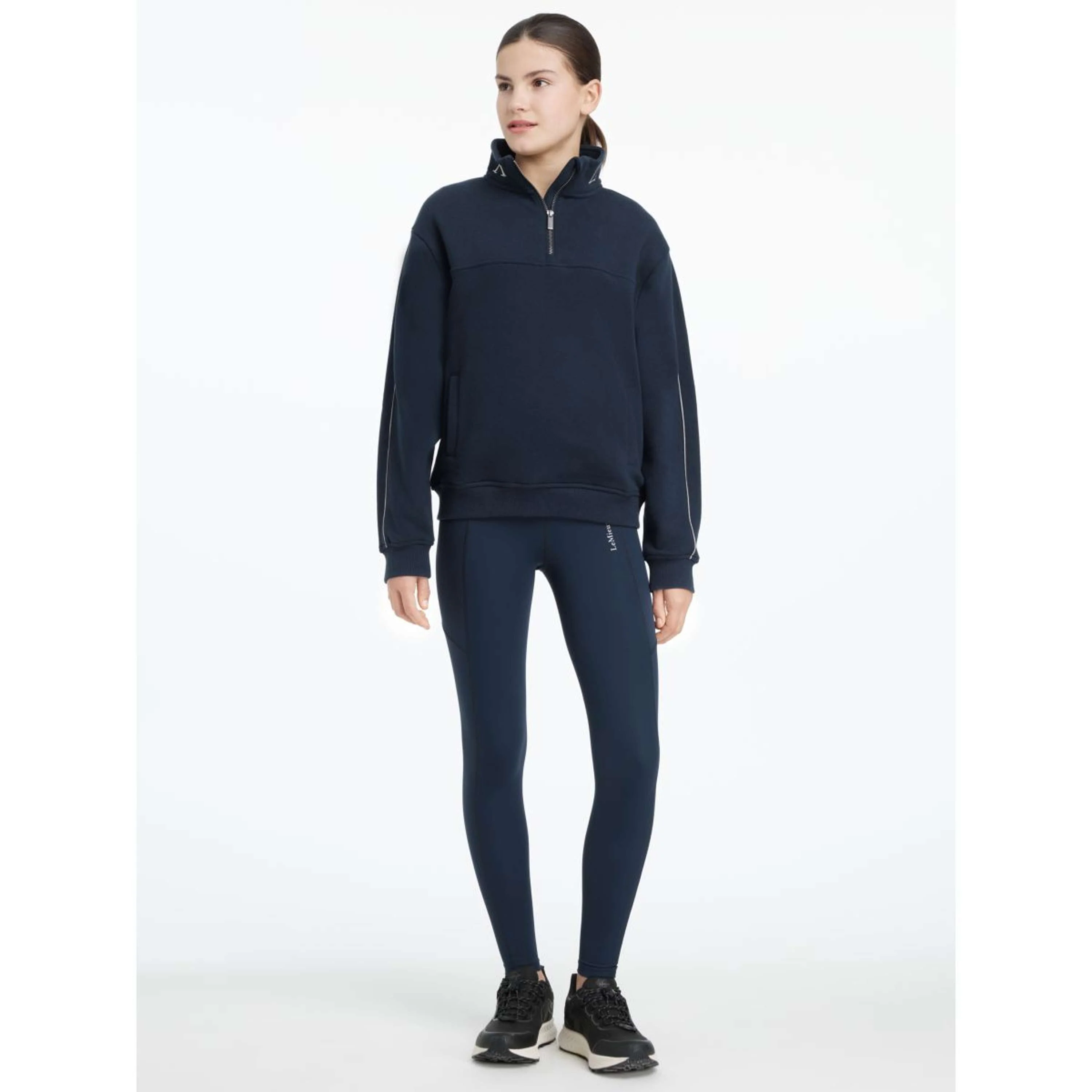 LeMieux Maglione Young Rider Kate Quarter Zip Navy - Image 2