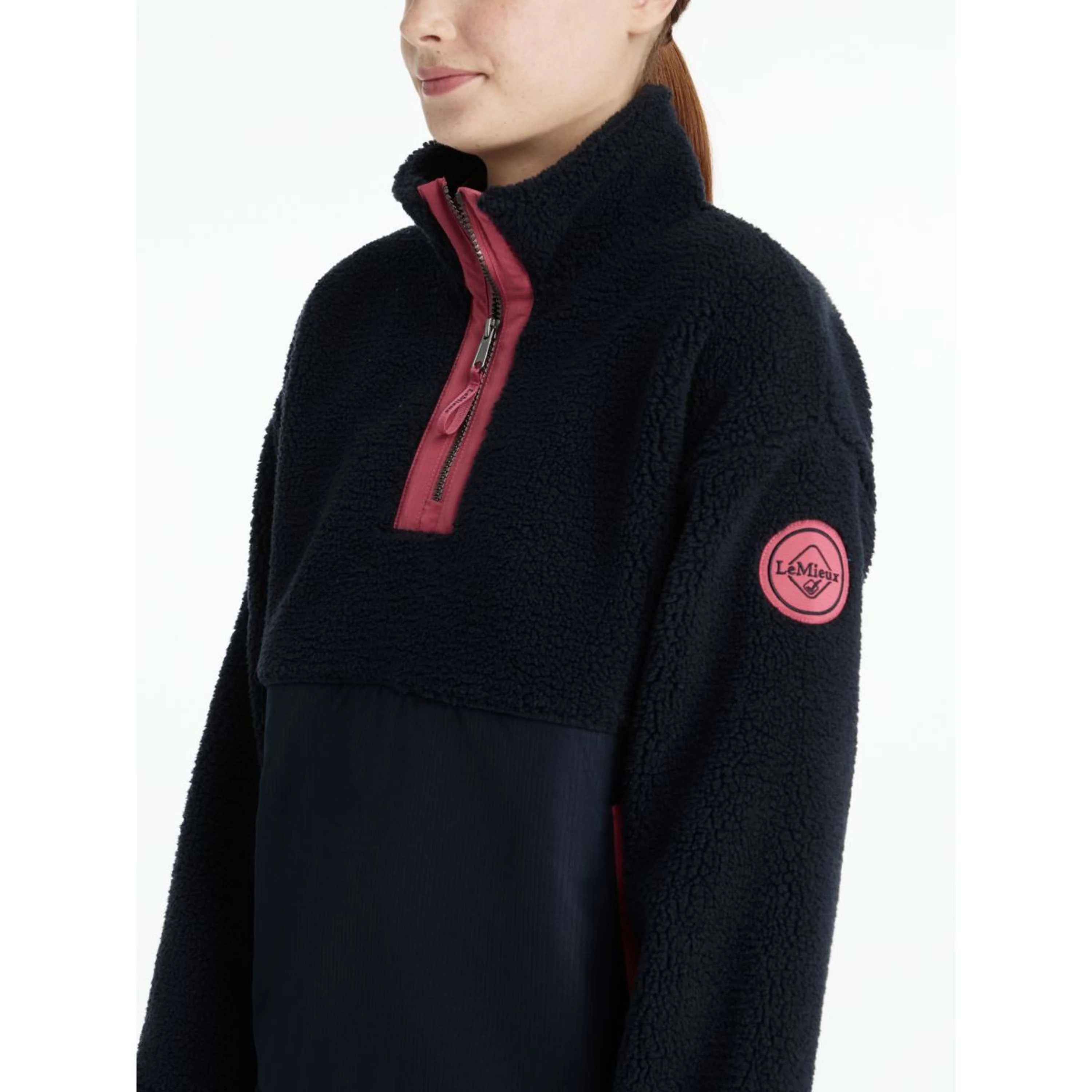 LeMieux Maglione Young Rider Tammy Teddy Fleece Navy - Image 4