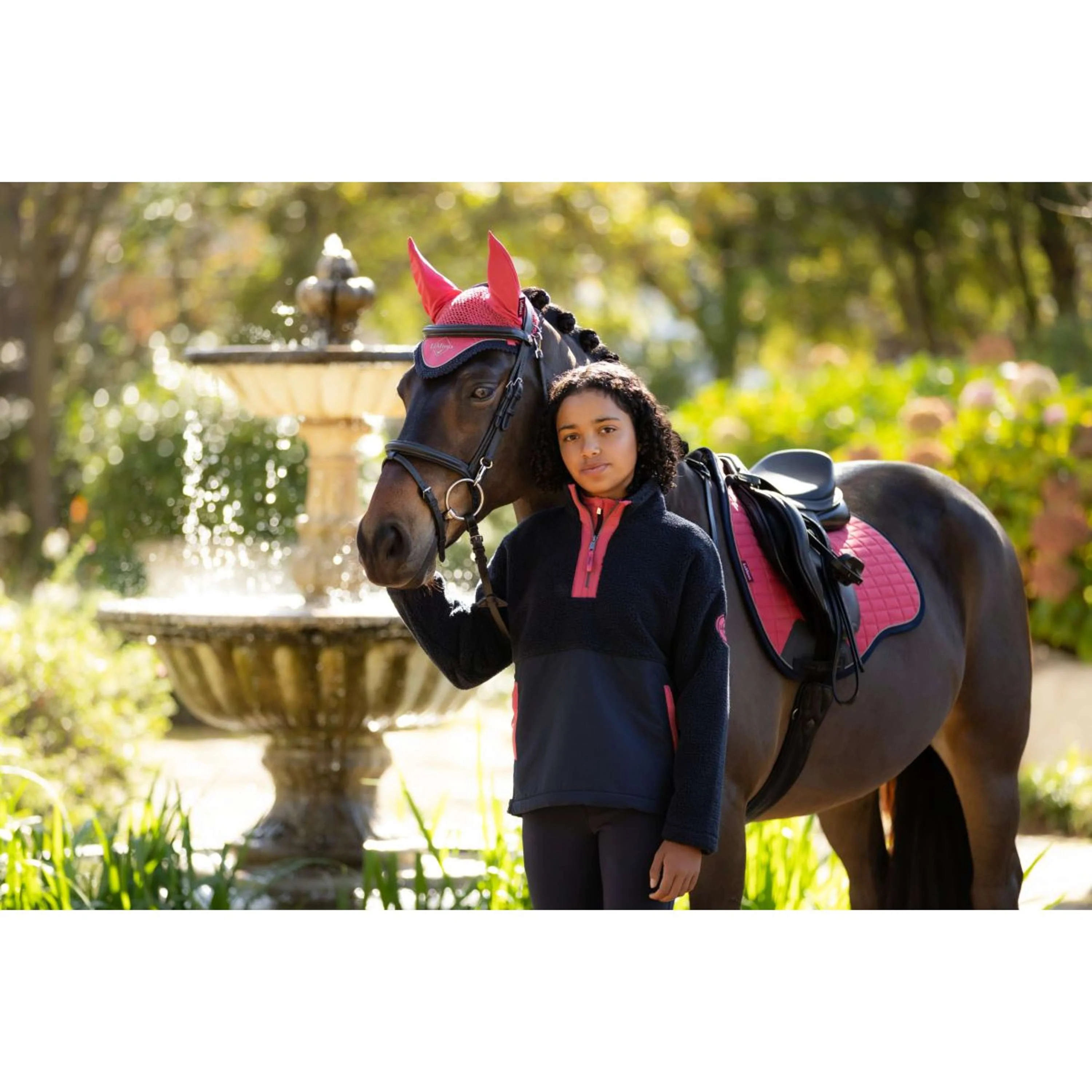 LeMieux Maglione Young Rider Tammy Teddy Fleece Navy - Image 5