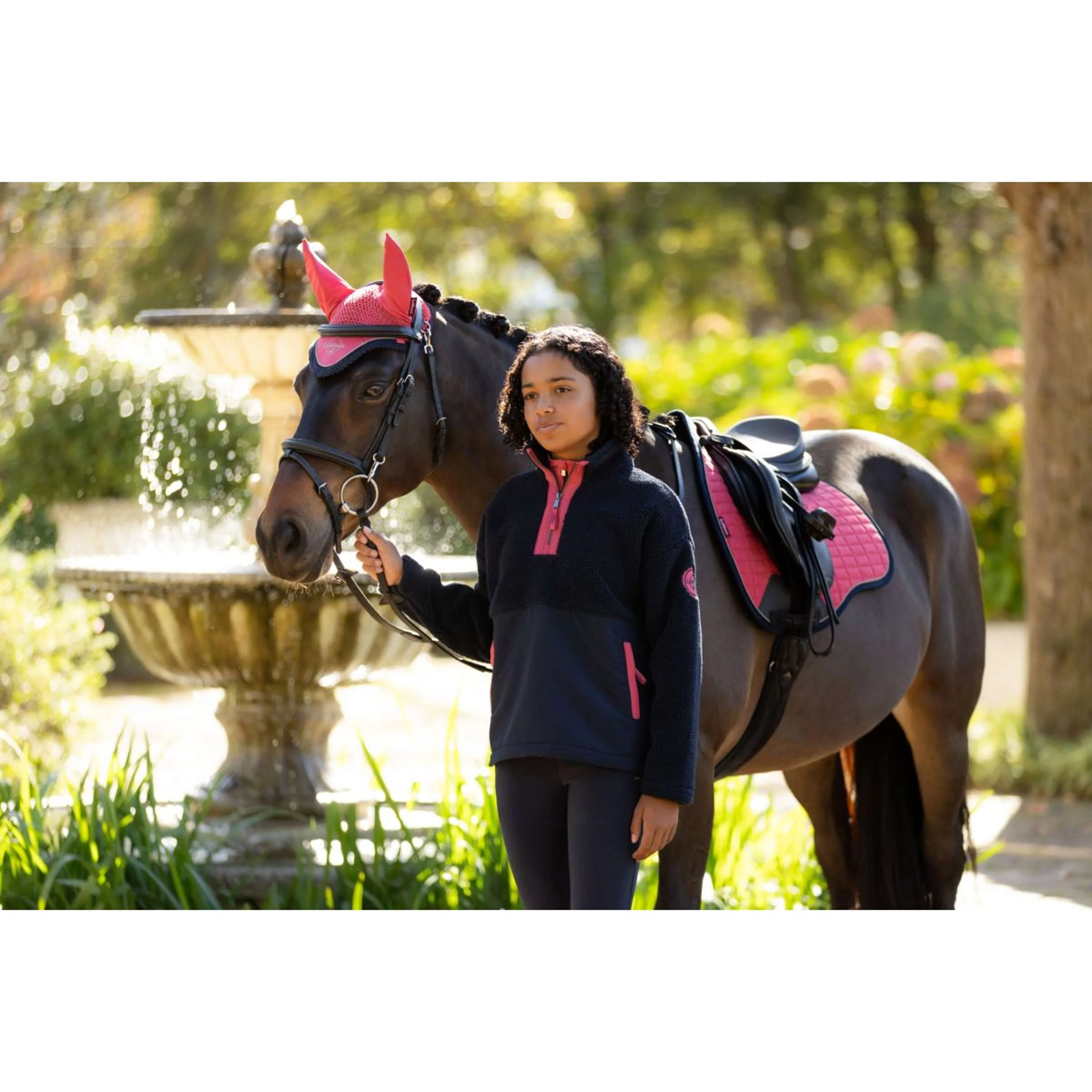 LeMieux Maglione Young Rider Tammy Teddy Fleece Navy - Image 7